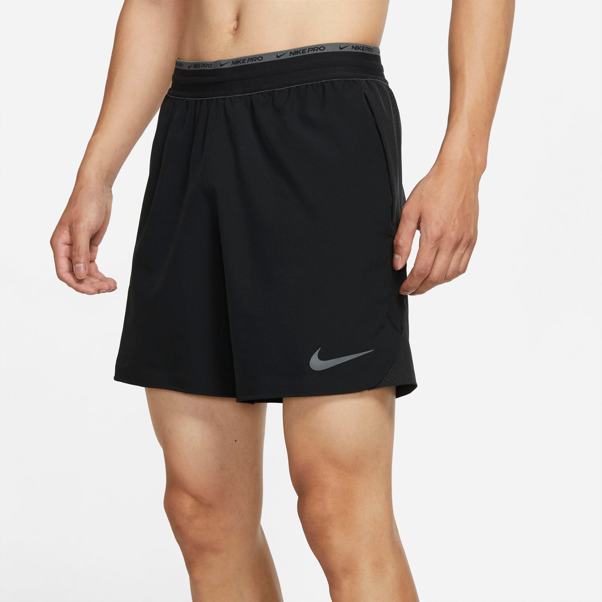 NIKE M NP DF NPC FLX REP SHORT 3.0 BLACK/IRON GREY – Bild 3