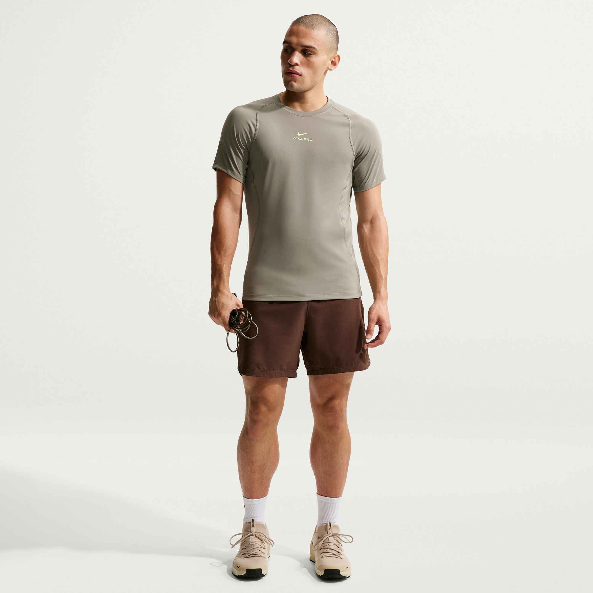 NIKE M NP DF NPT SS TOP LIGHT ARMY/LT LIQUID LIME