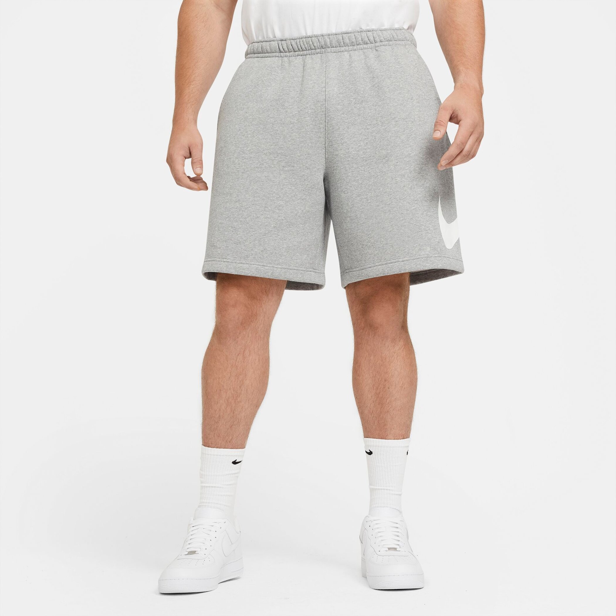 NIKE M NSW CLUB SHORT BB GX DK GREY HEATHER/WHITE/WHIT – Bild 8