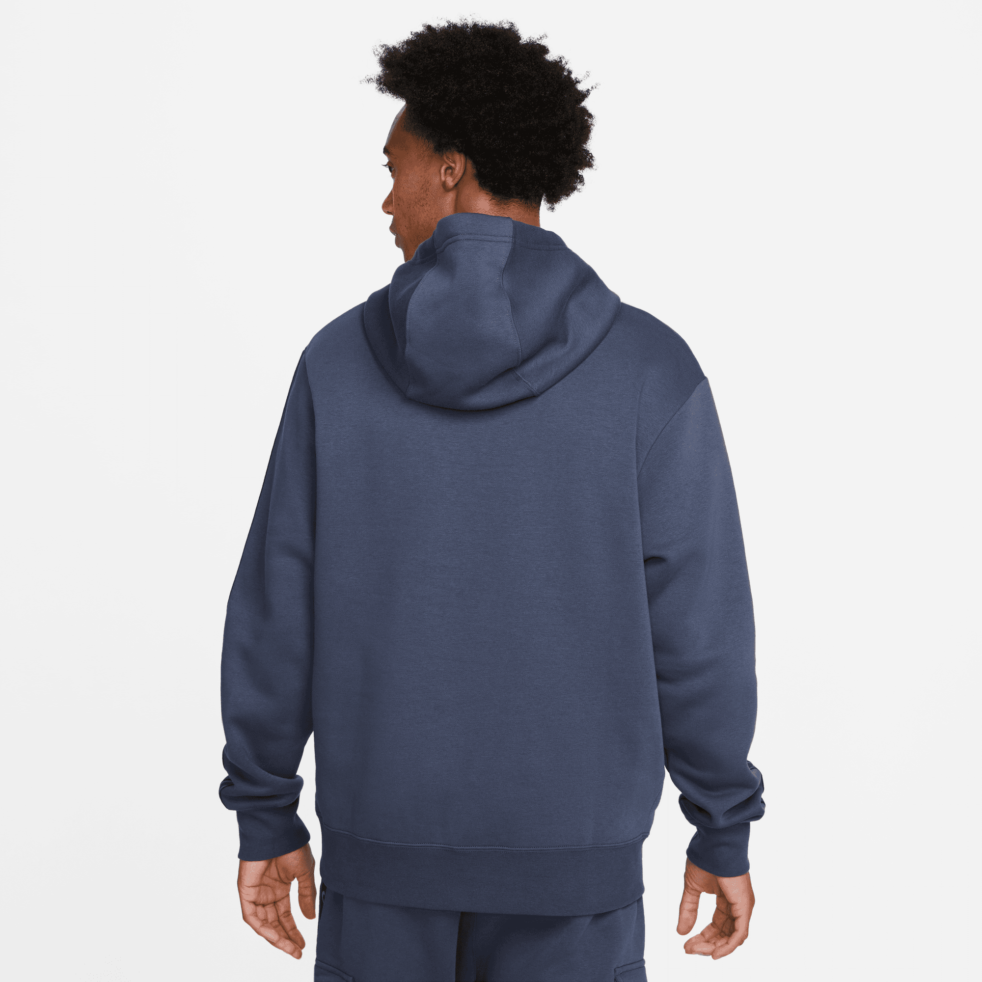 NIKE M NSW REPEAT SW FLC PO HOOD BB THUNDER BLUE/MTLC COOL GRE – Bild 2
