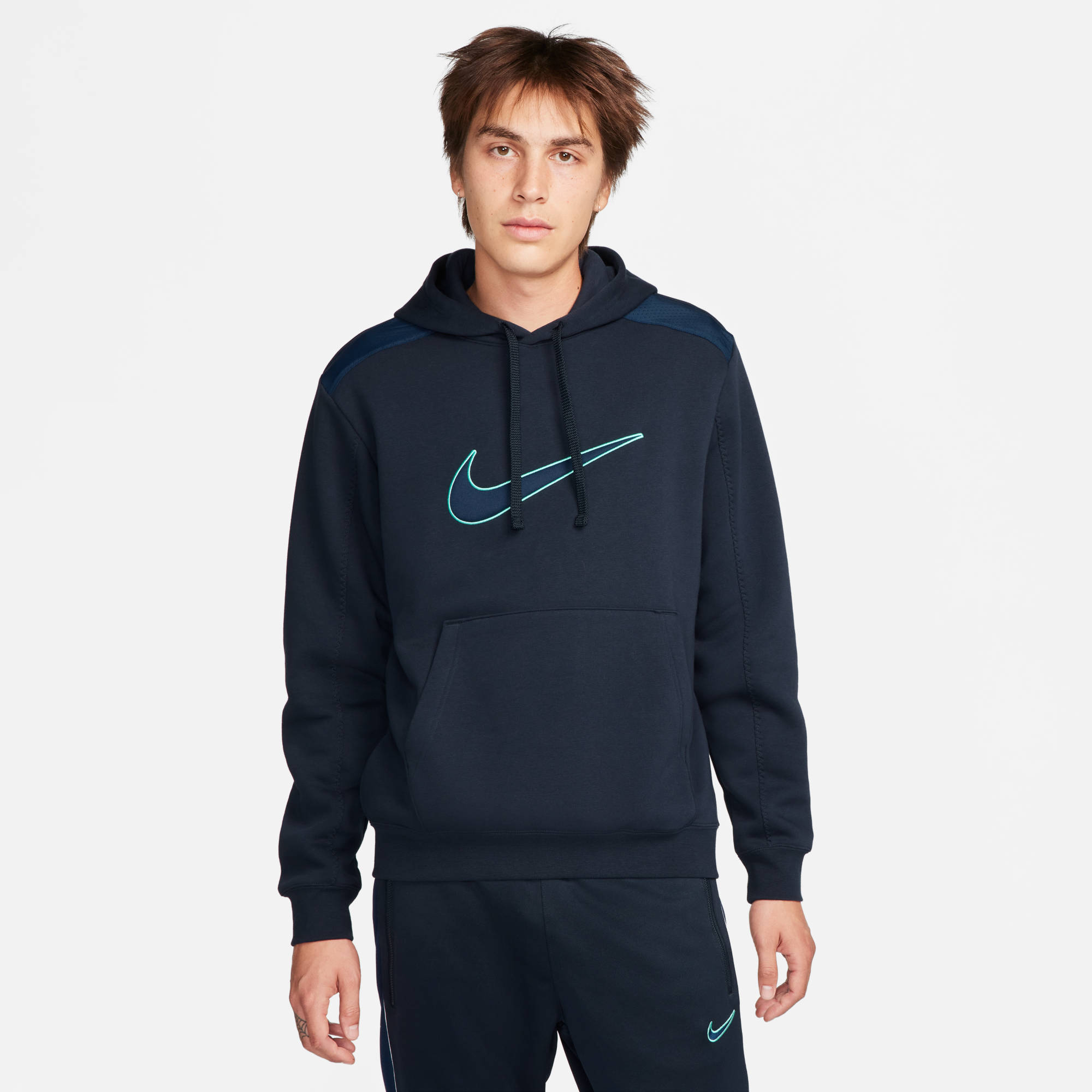 NIKE M NSW SP FLC HOODIE BB DARK OBSIDIAN/MIDNIGHT NAVY