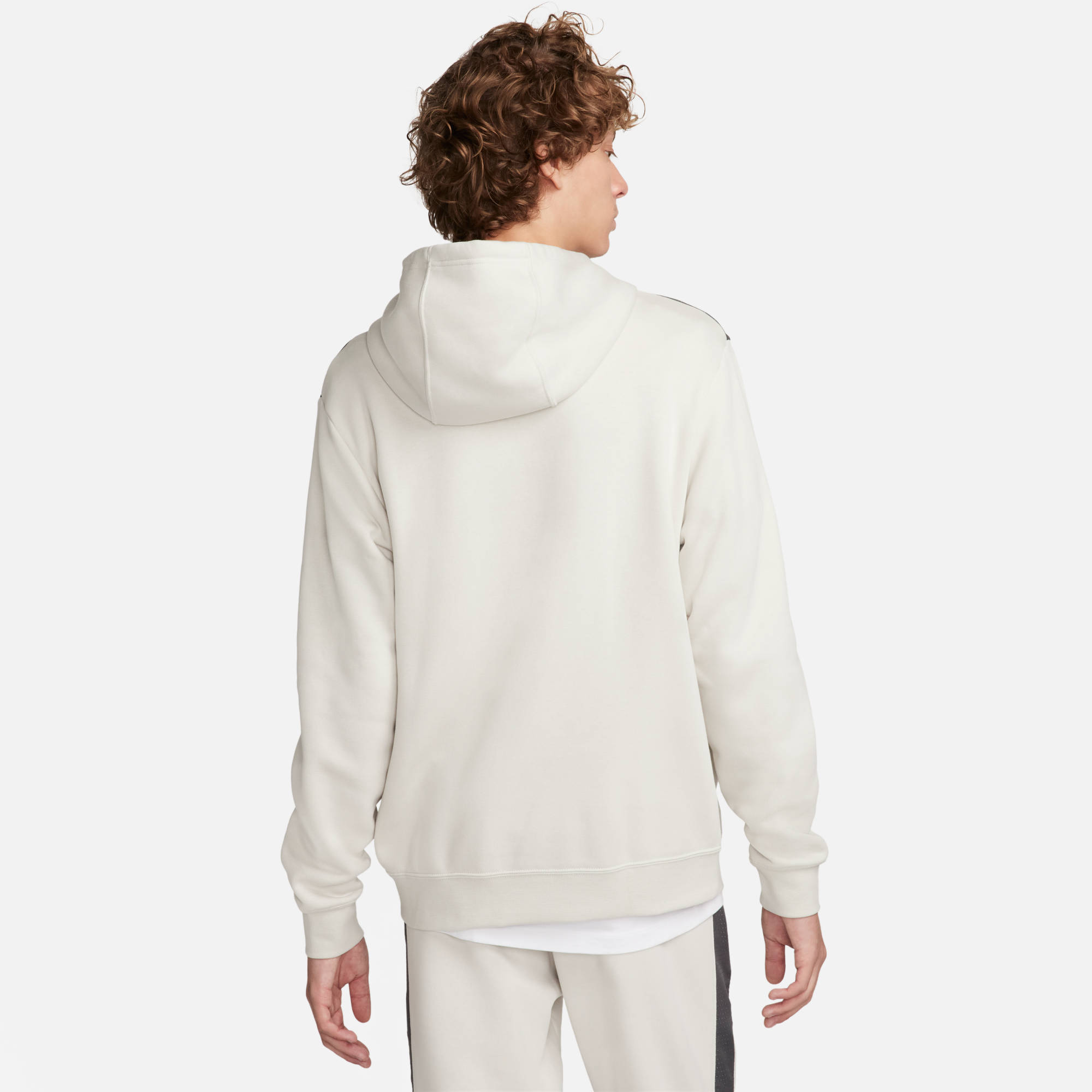 NIKE M NSW SP FLC HOODIE BB LIGHT BONE/IRON GREY – Bild 2