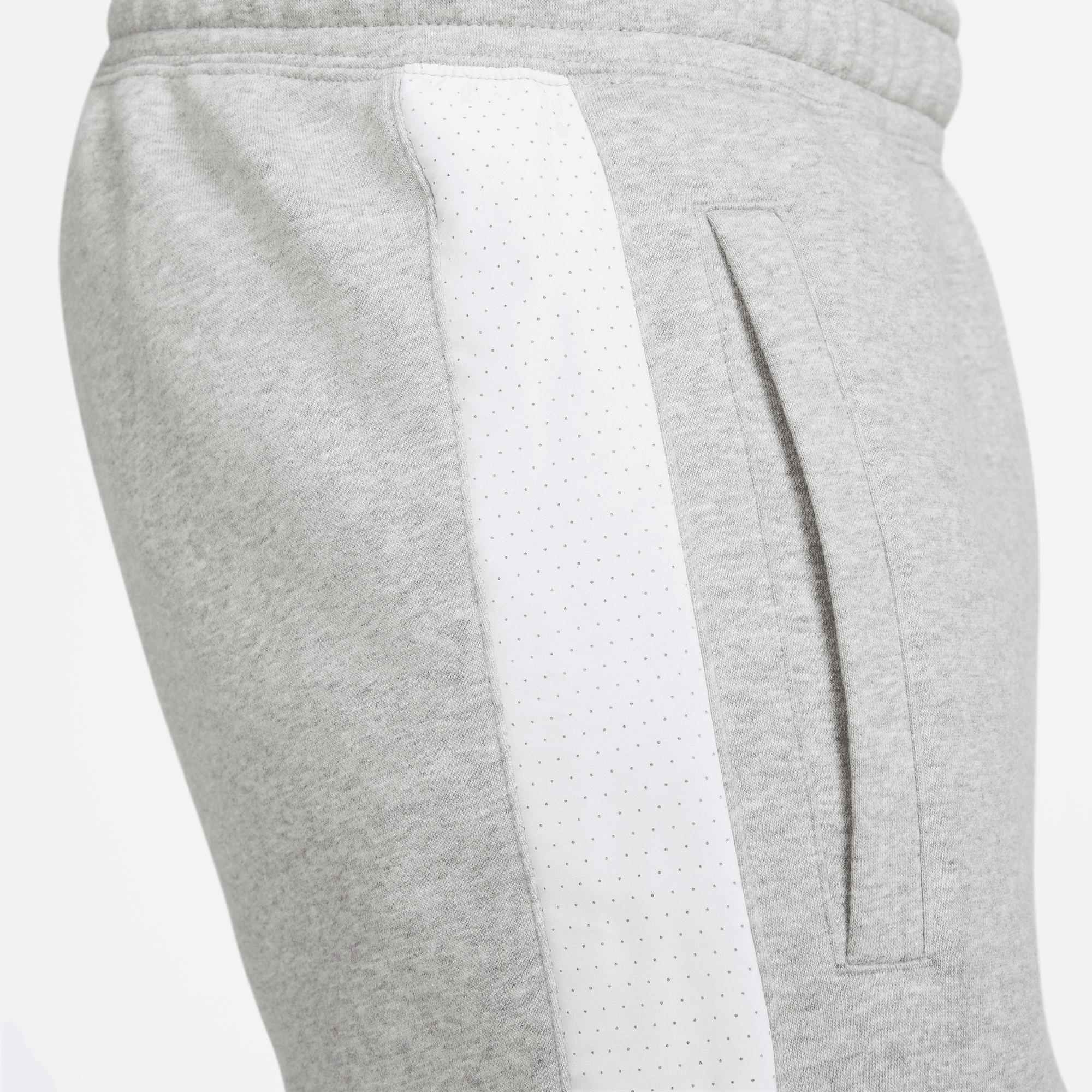 NIKE M NSW SP FLC JOGGER BB DK GREY HEATHER/WHITE – Bild 6