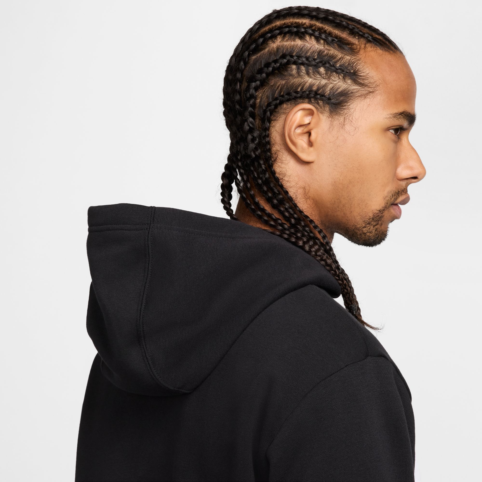 NIKE M NSW SW AIR PO HOODY FLC BB BLACK/WHITE/METALLIC GOLD – Bild 5