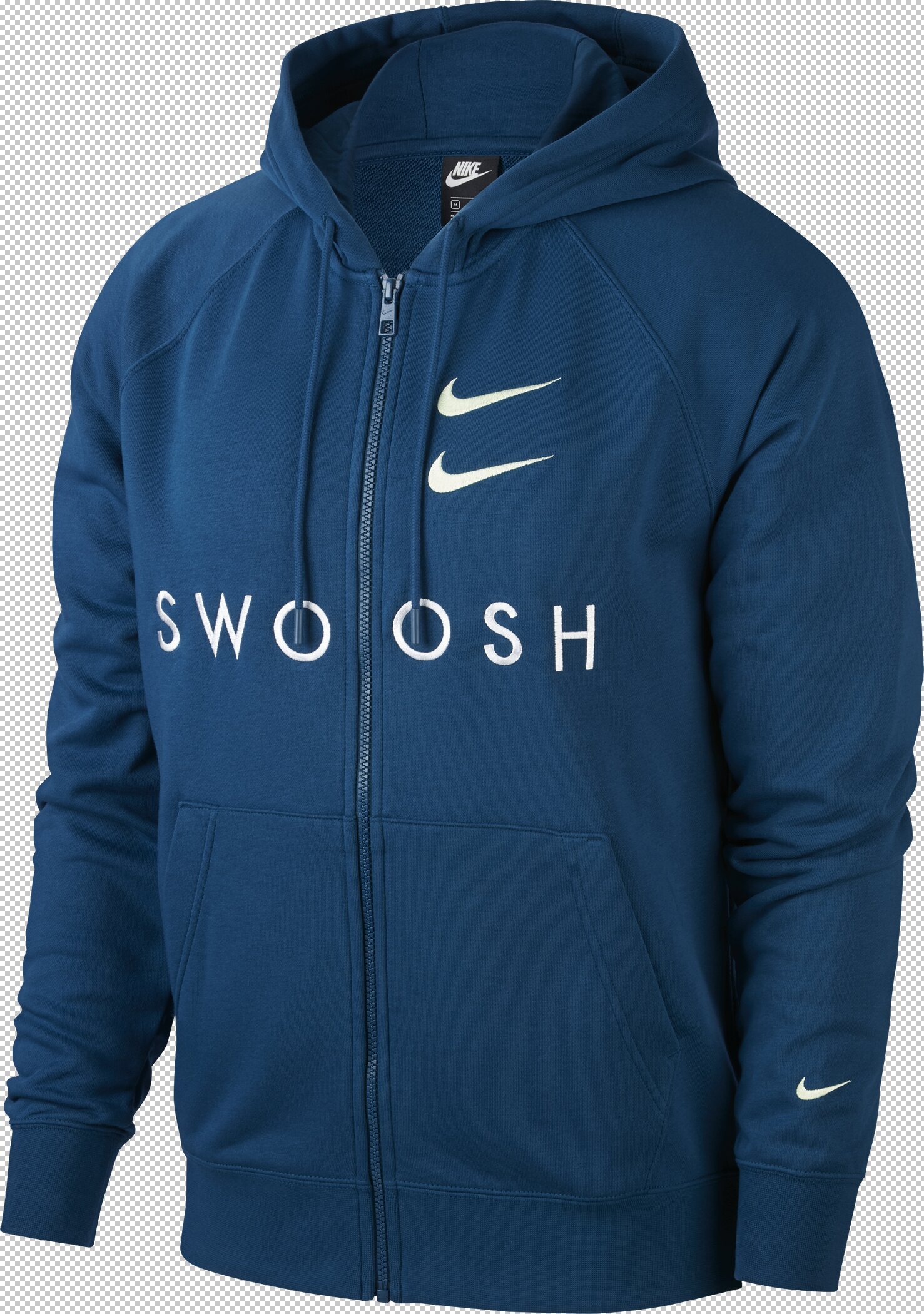 NIKE M NSW SWOOSH HOODIE FZ FT BLUE FORCE/WHITE/BARELY VO