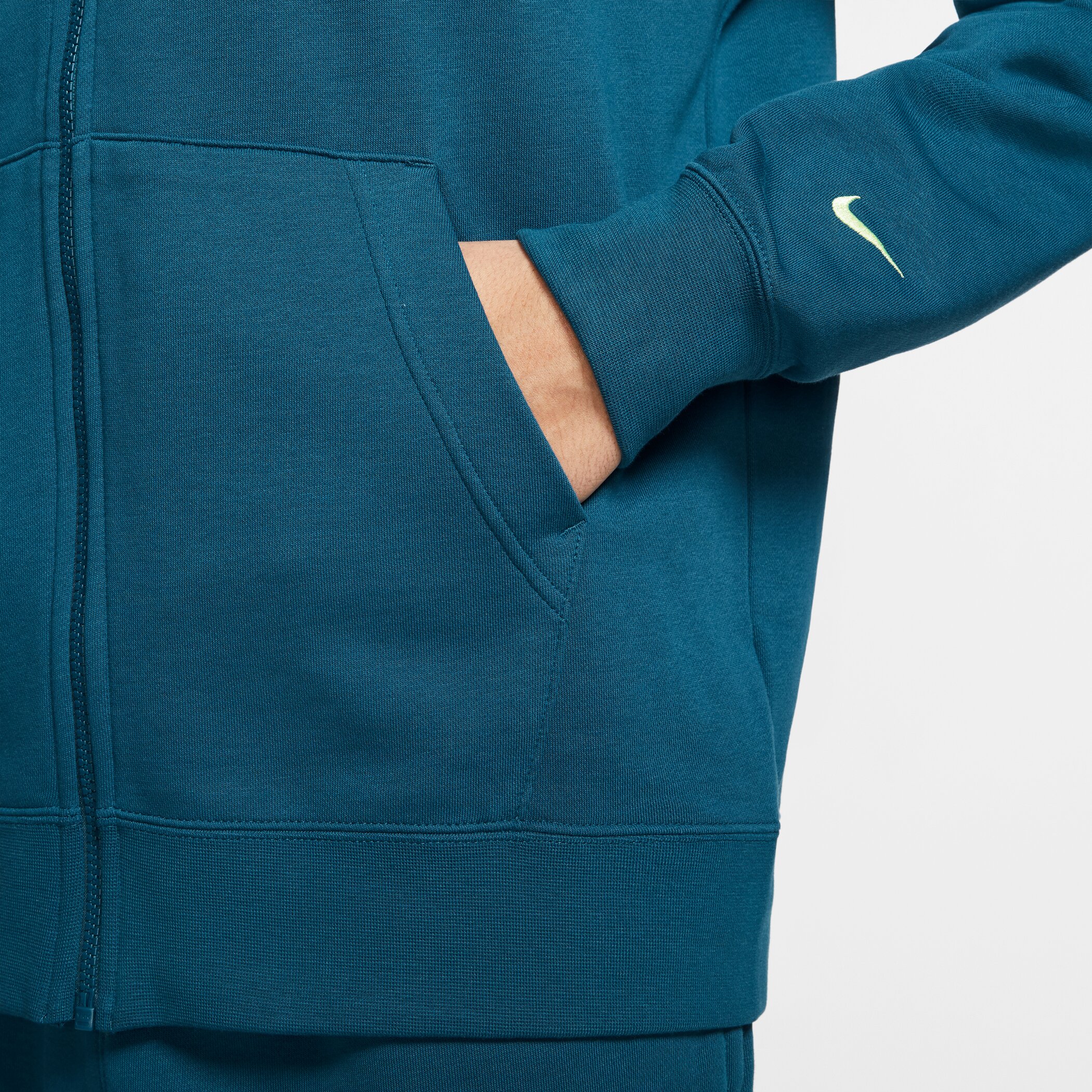 NIKE M NSW SWOOSH HOODIE FZ FT BLUE FORCE/WHITE/BARELY VO – Bild 3