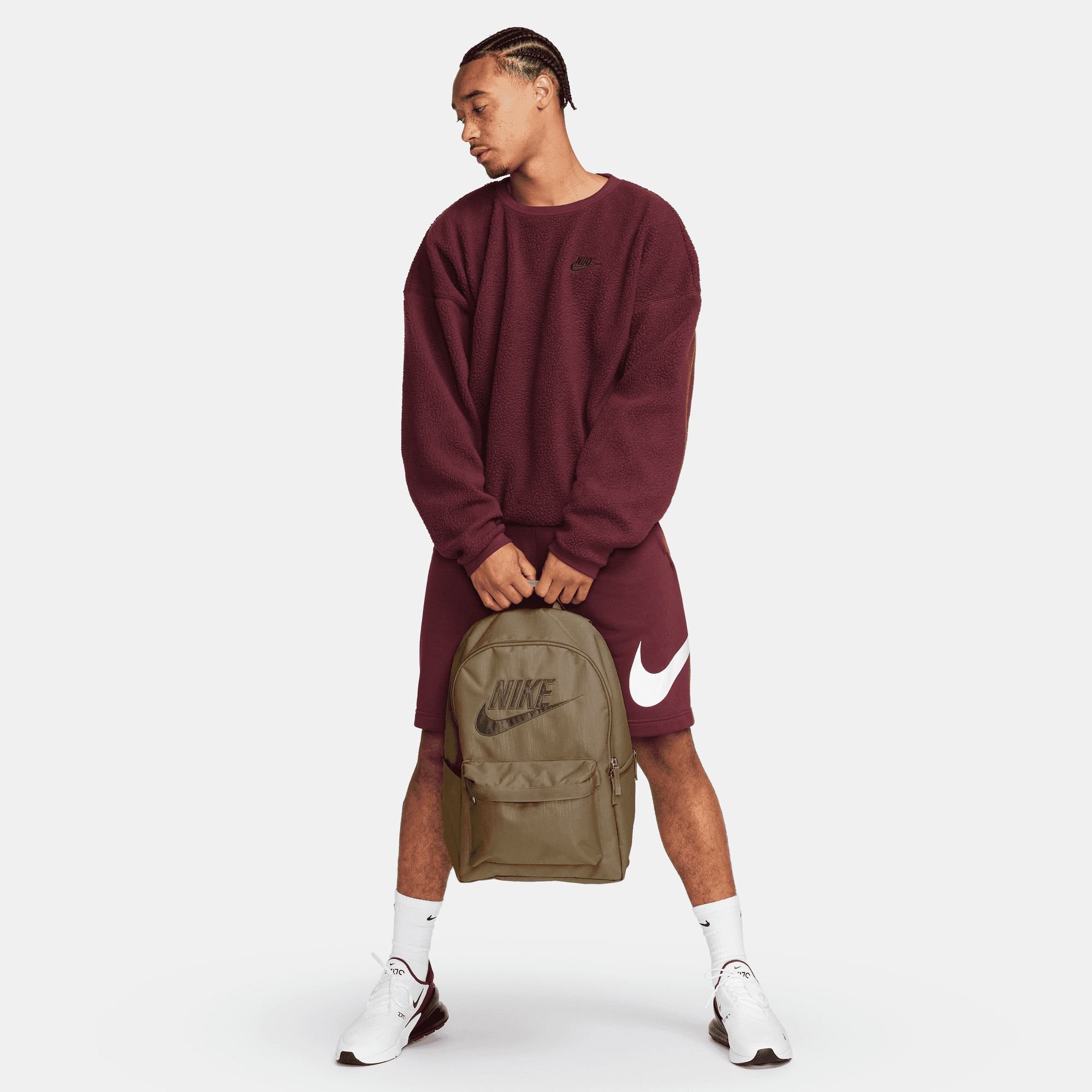 NIKE NK HERITAGE BKPK - MTLC MTRL NEUTRAL OLIVE/NEUTRAL OLIVE/ME – Bild 9