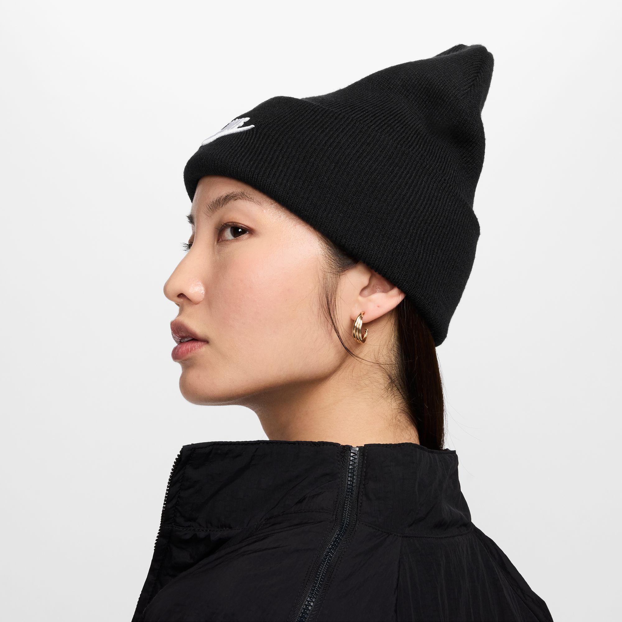 NIKE U NK PEAK BEANIE TC FUT F24 L BLACK/WHITE – Bild 3