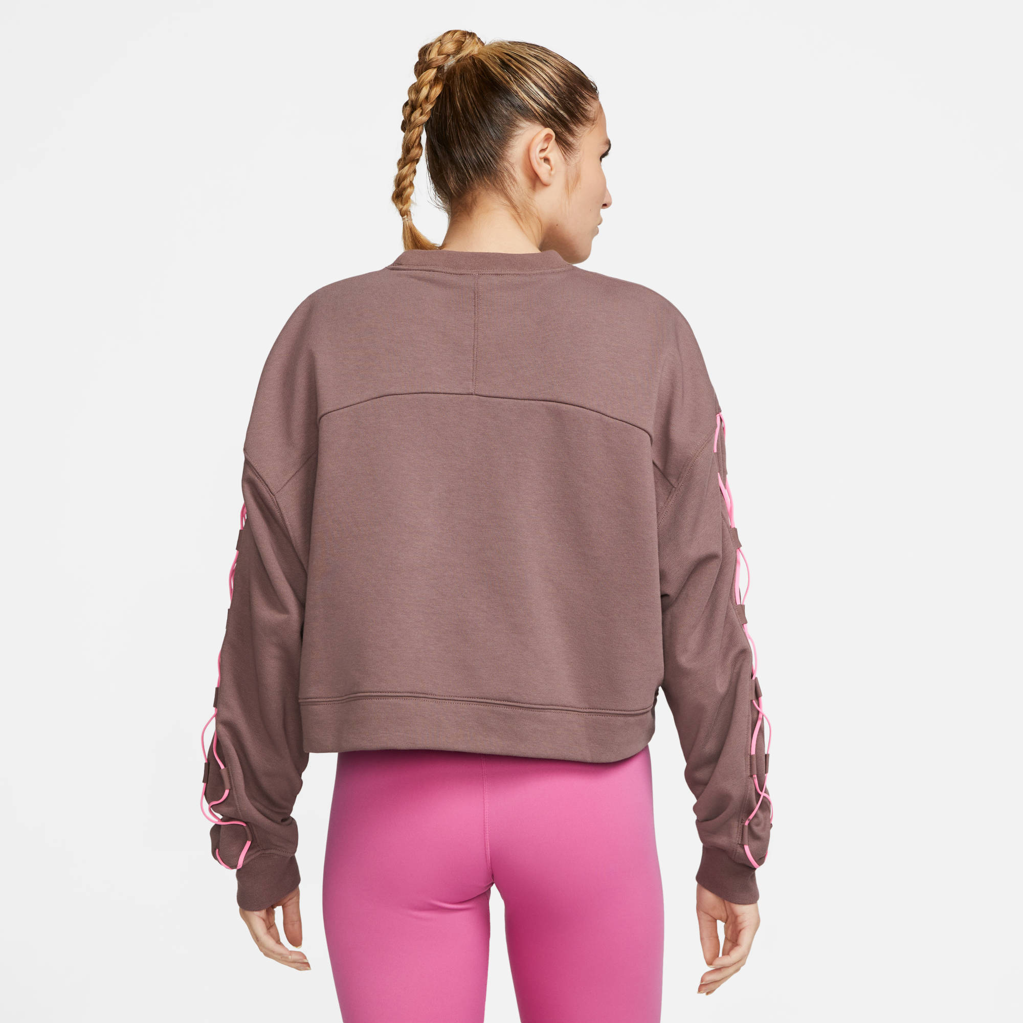 NIKE W NK DF GT FT CREW NVLTY PLUM ECLIPSE/PINK GLOW/PIN – Bild 2