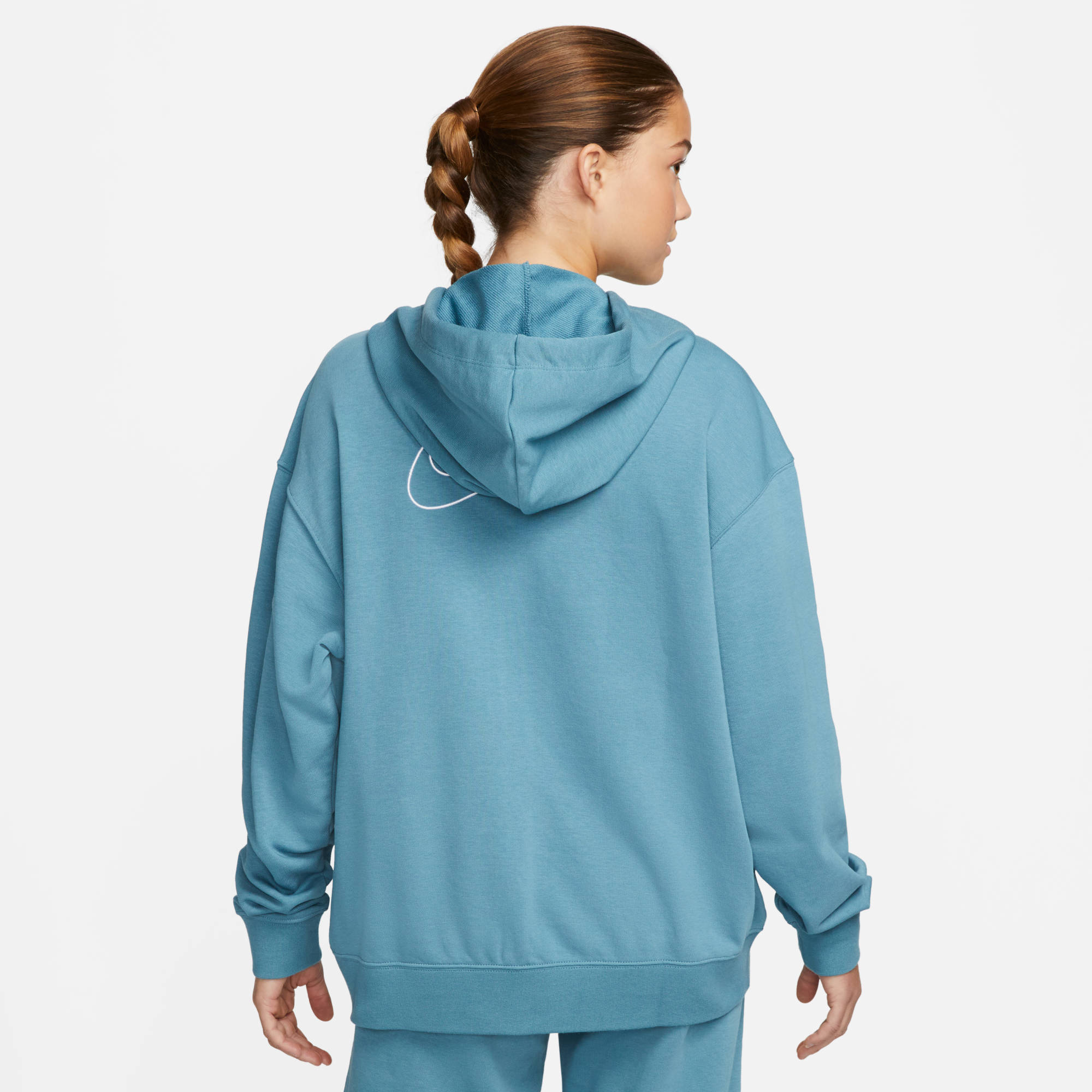 NIKE W NK DF GT FT GX HD FZ HOODIE NOISE AQUA/WHITE – Bild 2