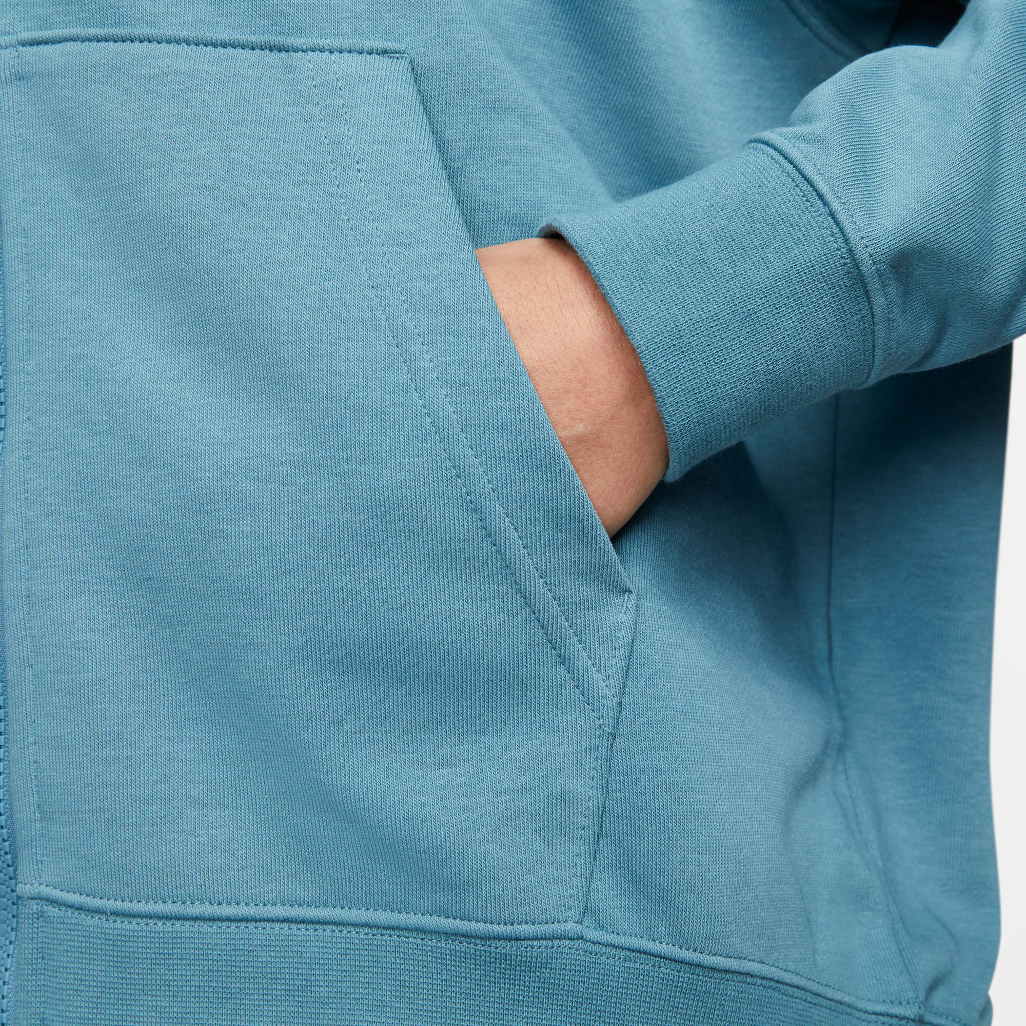 NIKE W NK DF GT FT GX HD FZ HOODIE NOISE AQUA/WHITE – Bild 4