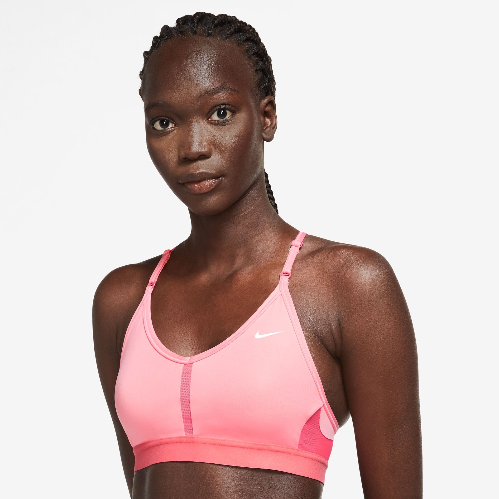 NIKE W NK DF INDY V-NECK BRA