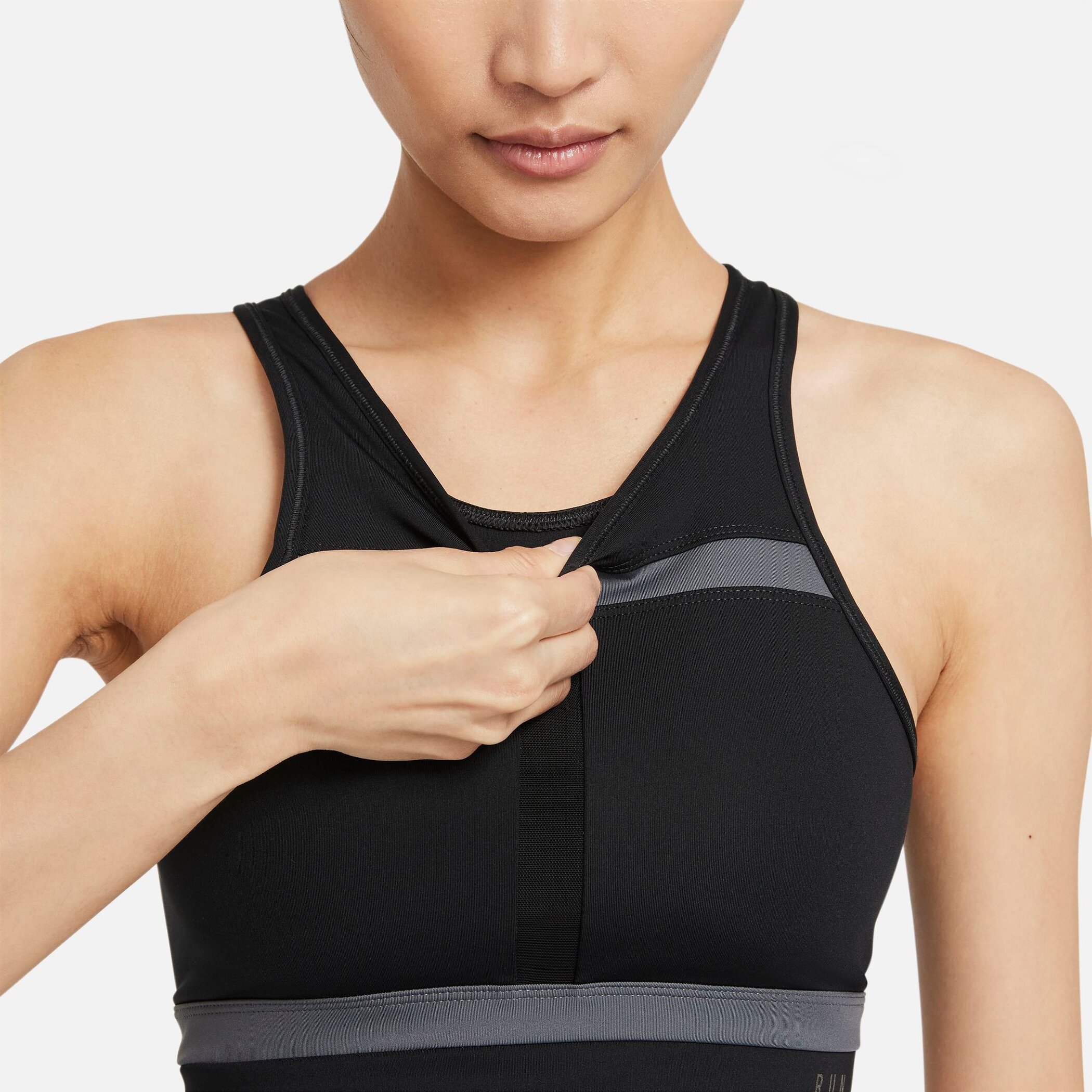 NIKE W NK DF SWSH LNGLN RUNDVSN BRA – Bild 6