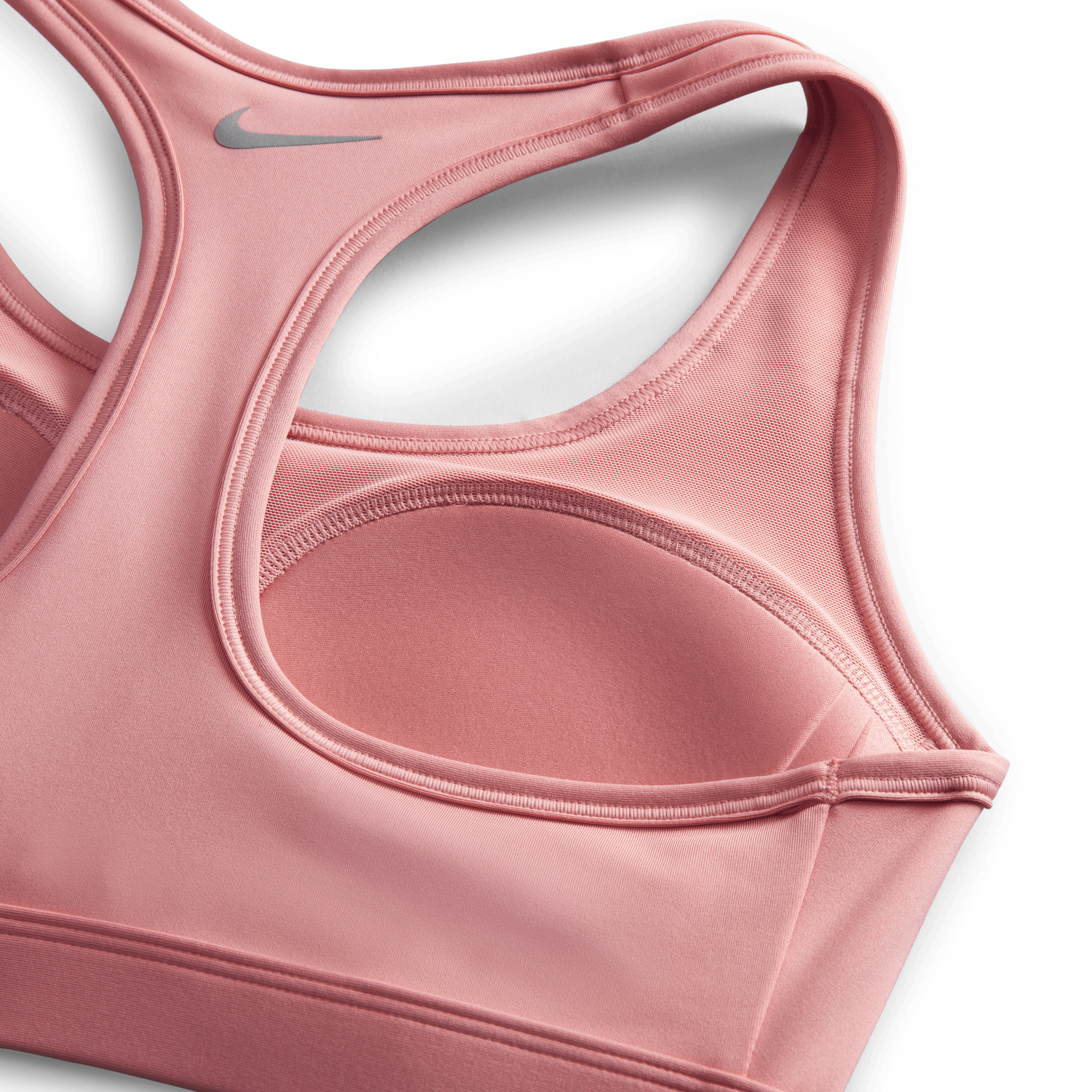 NIKE W NK DF SWSH PDED HBR BRA RED STARDUST/GUAVA ICE/LASER F – Bild 2