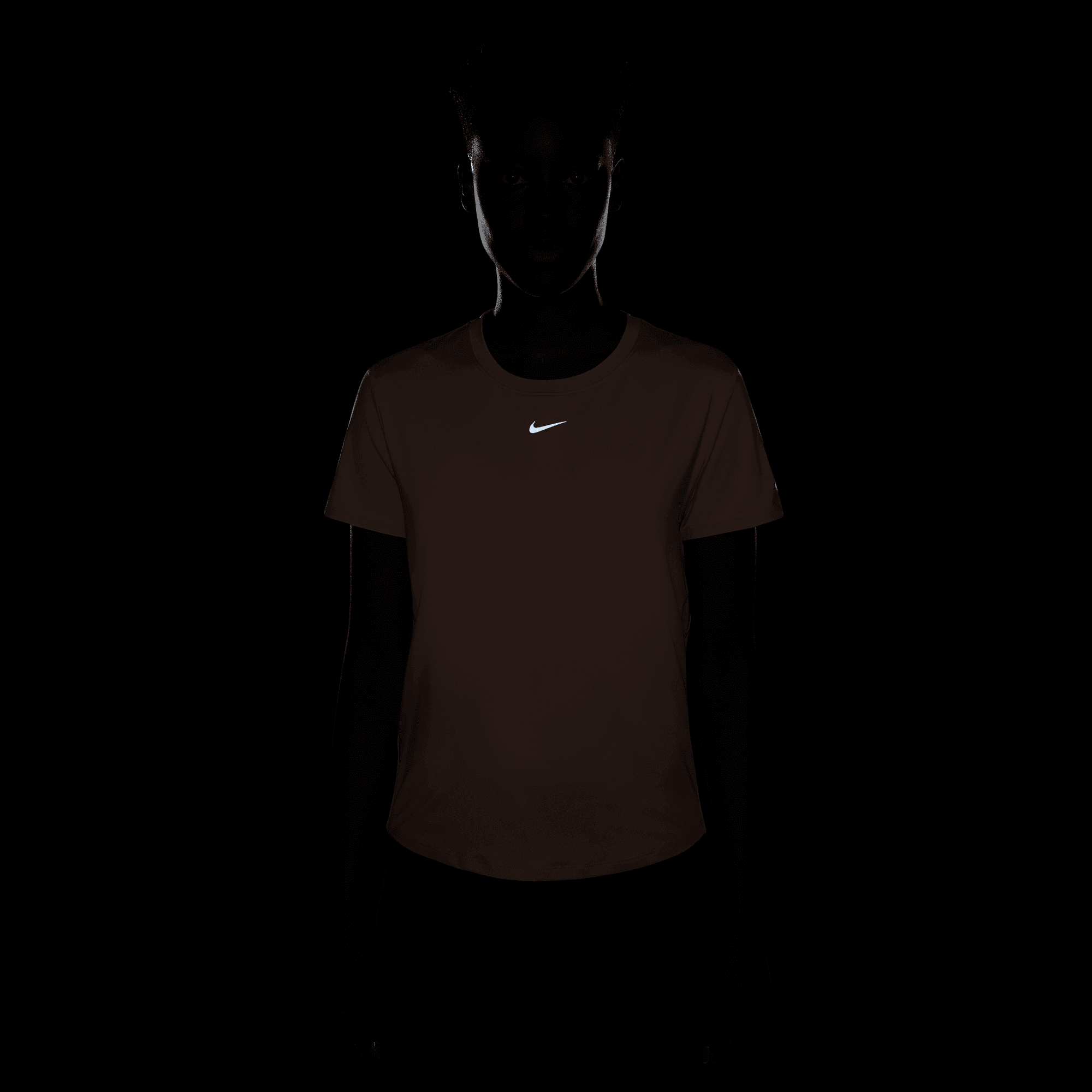 NIKE W NK ONE CLASSIC DF SS TOP SMOKEY MAUVE/BLACK – Bild 4