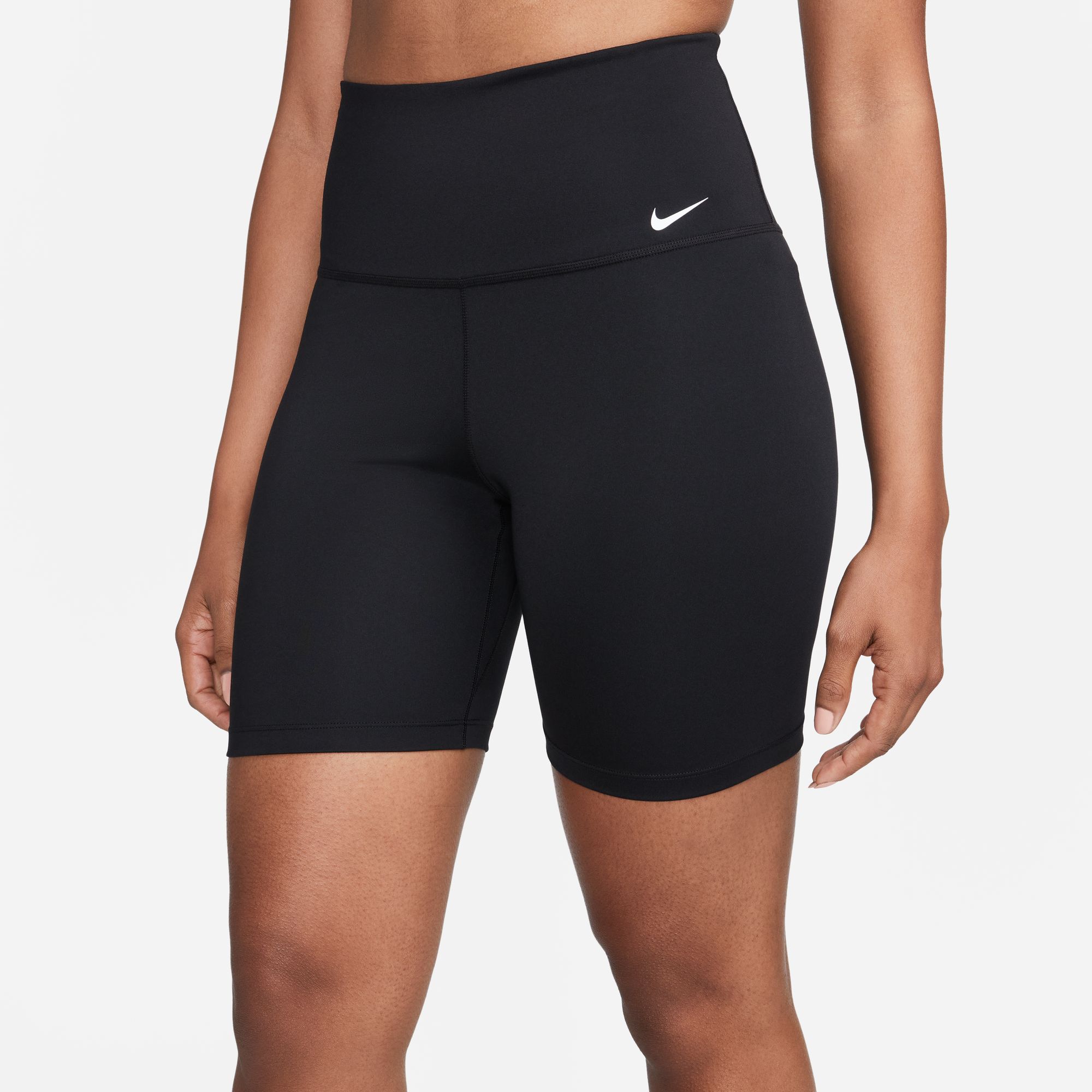 NIKE W NK ONE DF HR 7IN SHORT BLACK/WHITE – Bild 2
