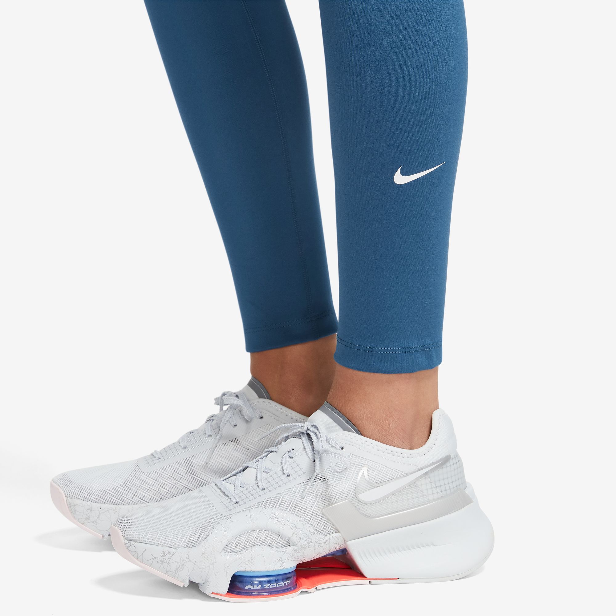 NIKE W NK ONE DF HR TGHT COURT BLUE/WHITE – Bild 2