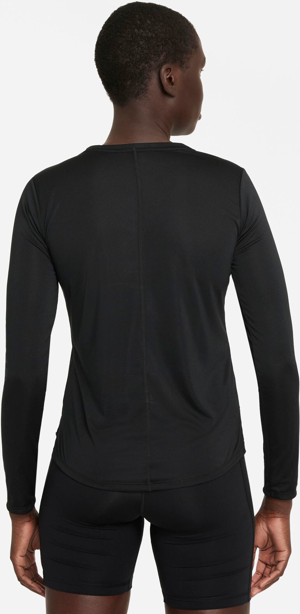NIKE W NK ONE DF LS STD TOP BLACK/WHITE – Bild 2