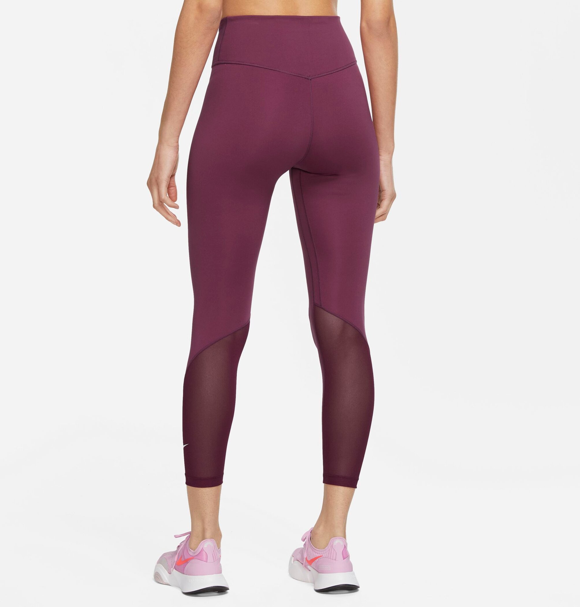 NIKE W NK ONE DF MR 7/8 TGT SANGRIA/WHITE – Bild 2