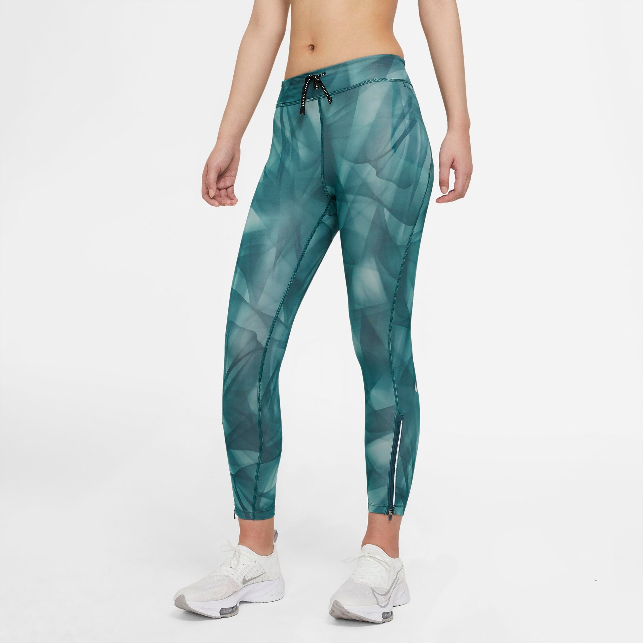 NIKE W NK RUN DVN EPC FSTR TGHT 7_8 DARK TEAL GREEN/REFLECTIVE