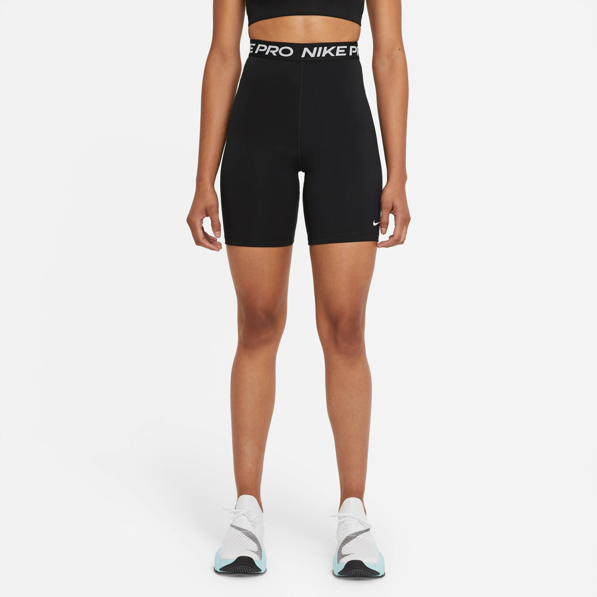 NIKE W NP 365 SHORT 7IN HI RISE BLACK/WHITE
