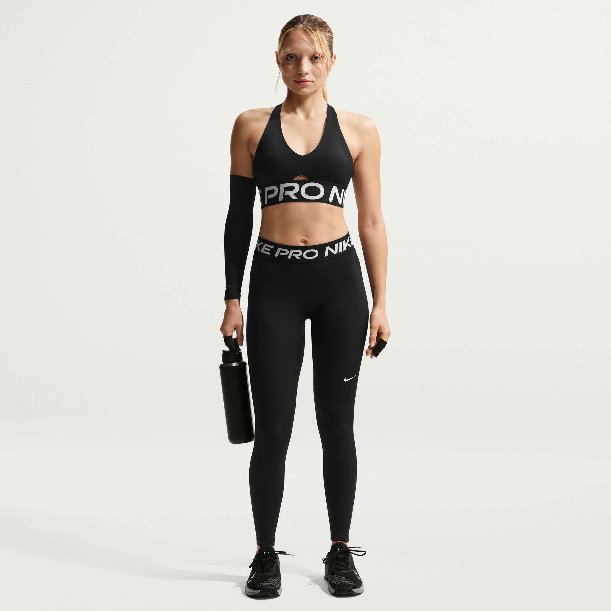 NIKE W NP DF 365 MR TIGHT USM BLACK/WHITE