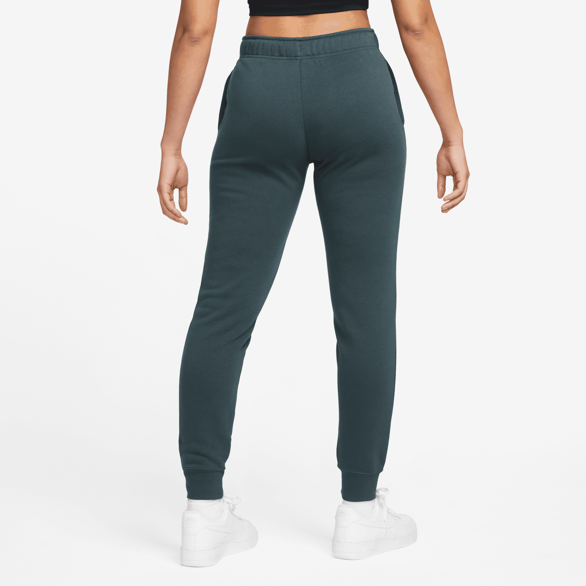 NIKE W NSW CLUB FLC SHINE MR PANT DEEP JUNGLE – Bild 3