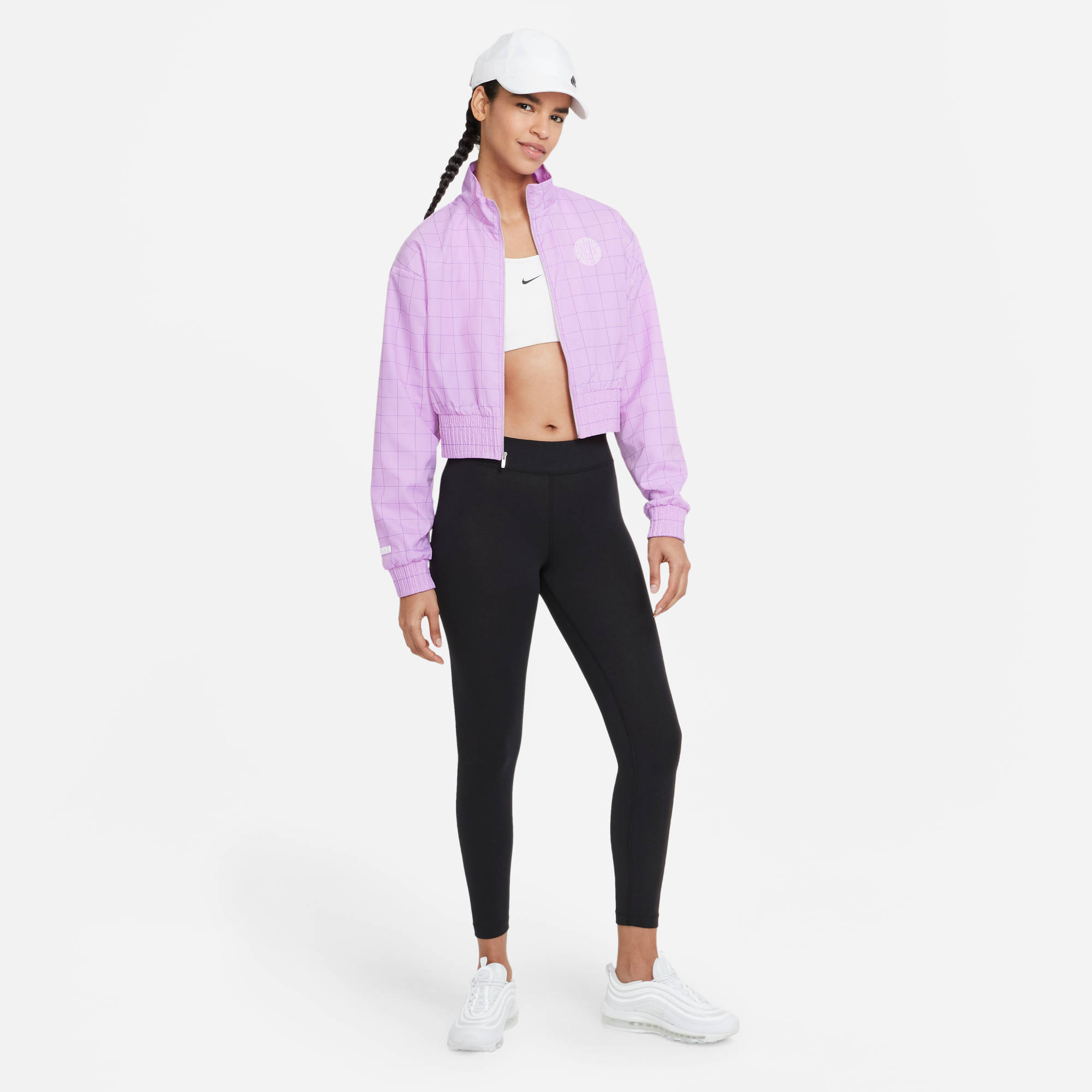 NIKE W NSW ESSNTL 7/8 MR LGGNG BLACK/WHITE – Bild 5