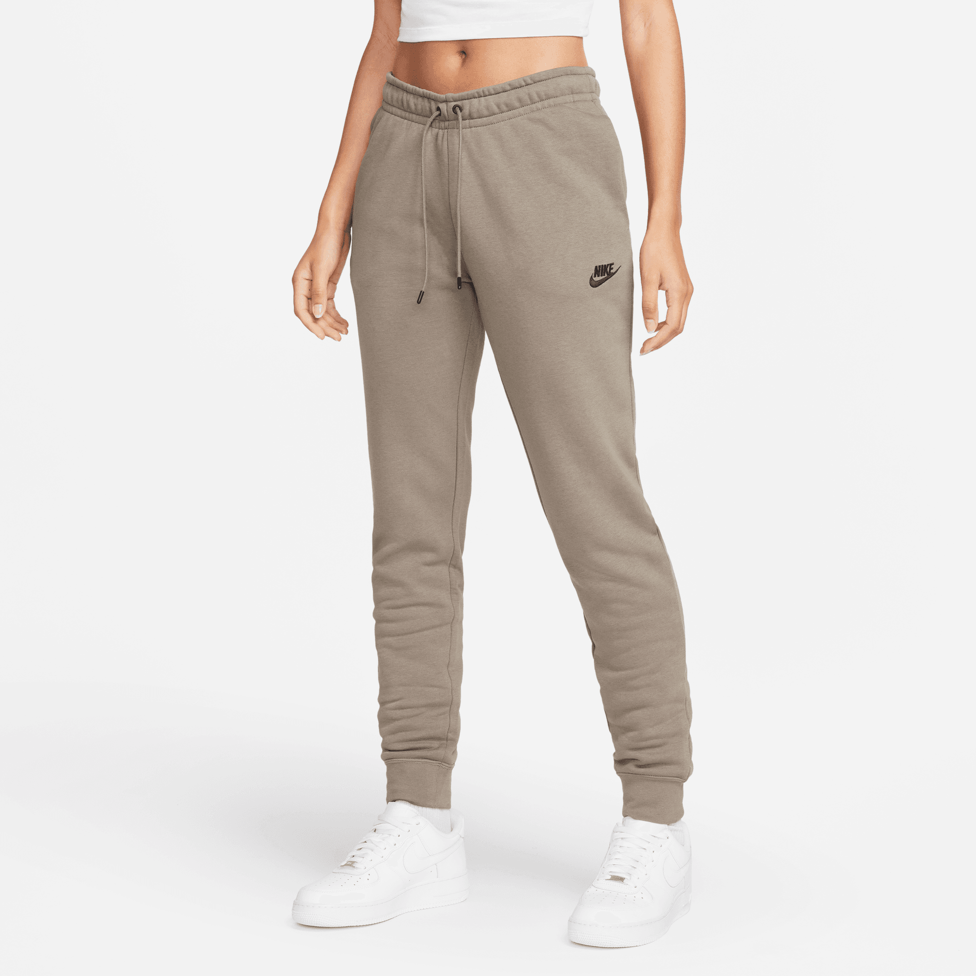 NIKE W NSW ESSNTL PANT REG FLC MR