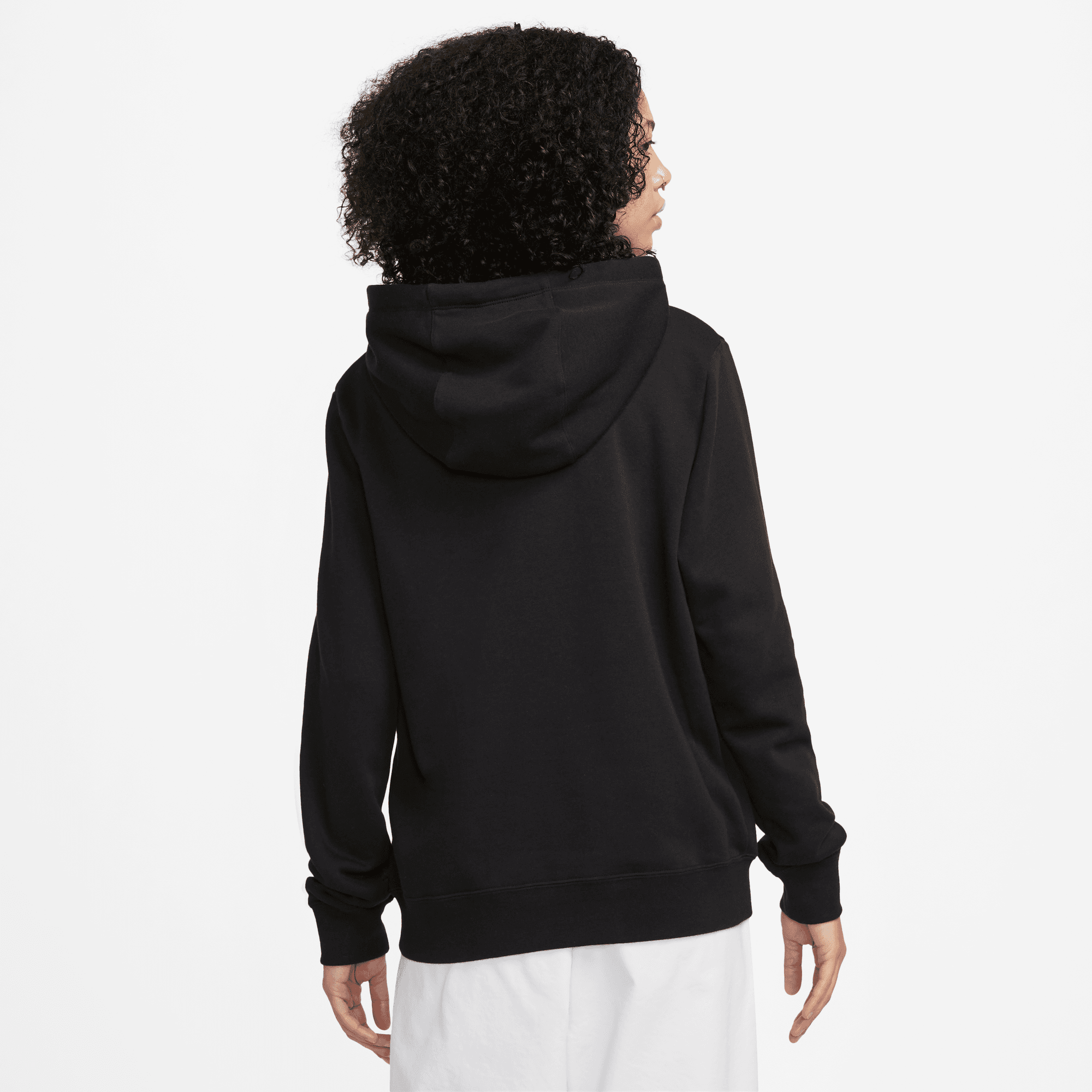 NIKE W NSW PE CLB FLC SHINE OS PO BLACK – Bild 2