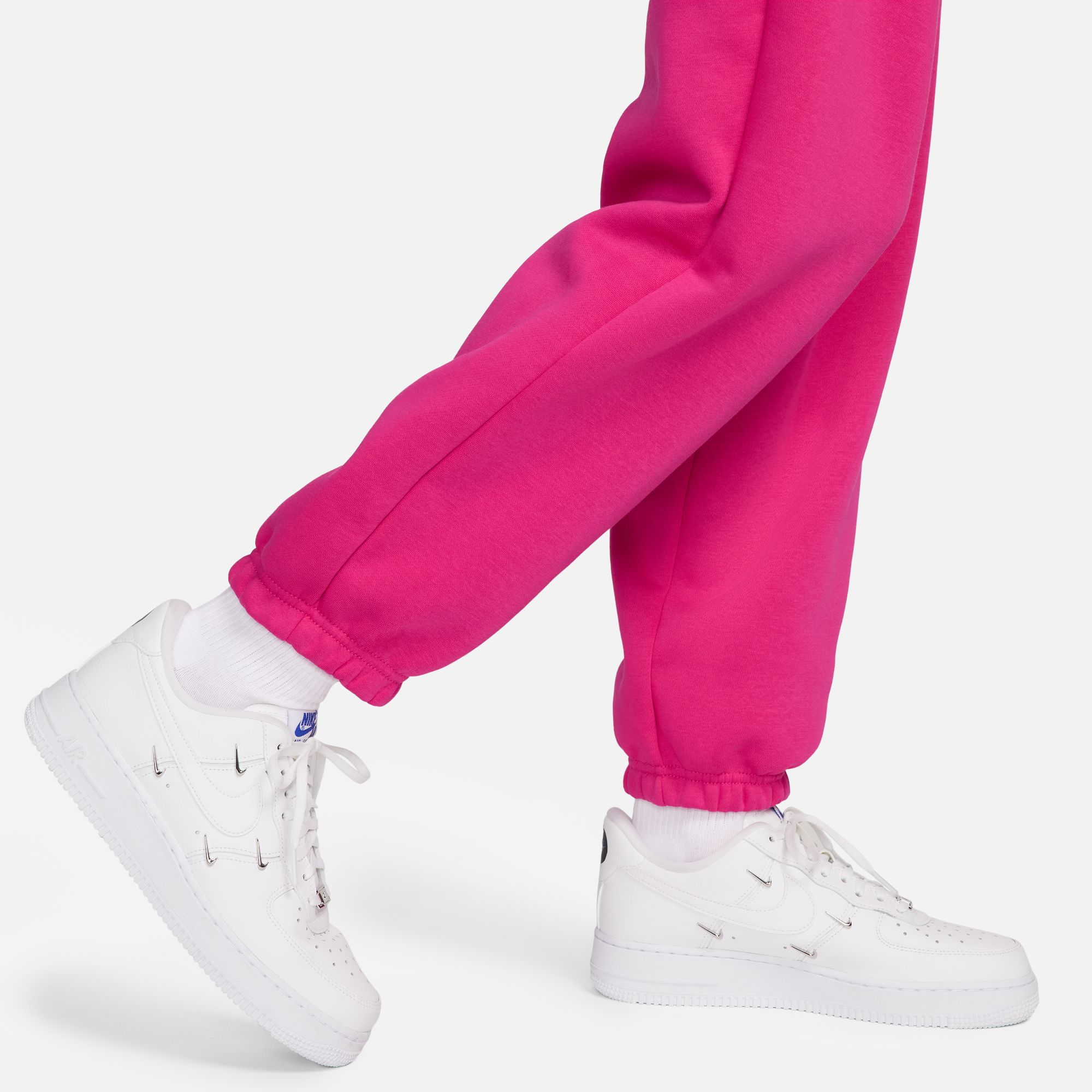 NIKE W NSW PHNX FLC HR OS PANT FIREBERRY/BLACK – Bild 6