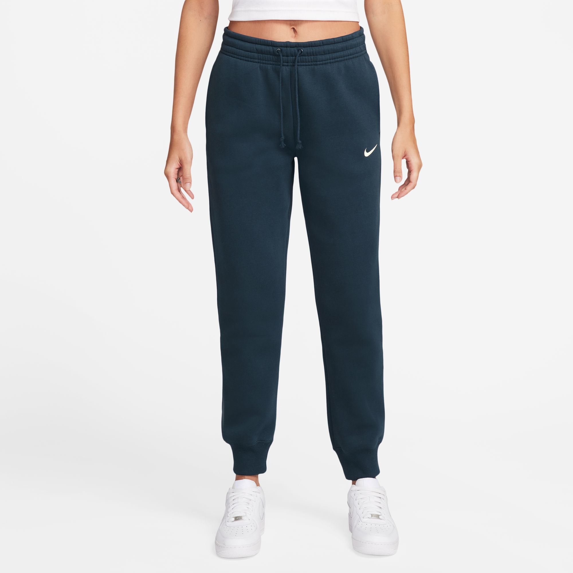 NIKE W NSW PHNX FLC MR PANT STD ARMORY NAVY/SAIL