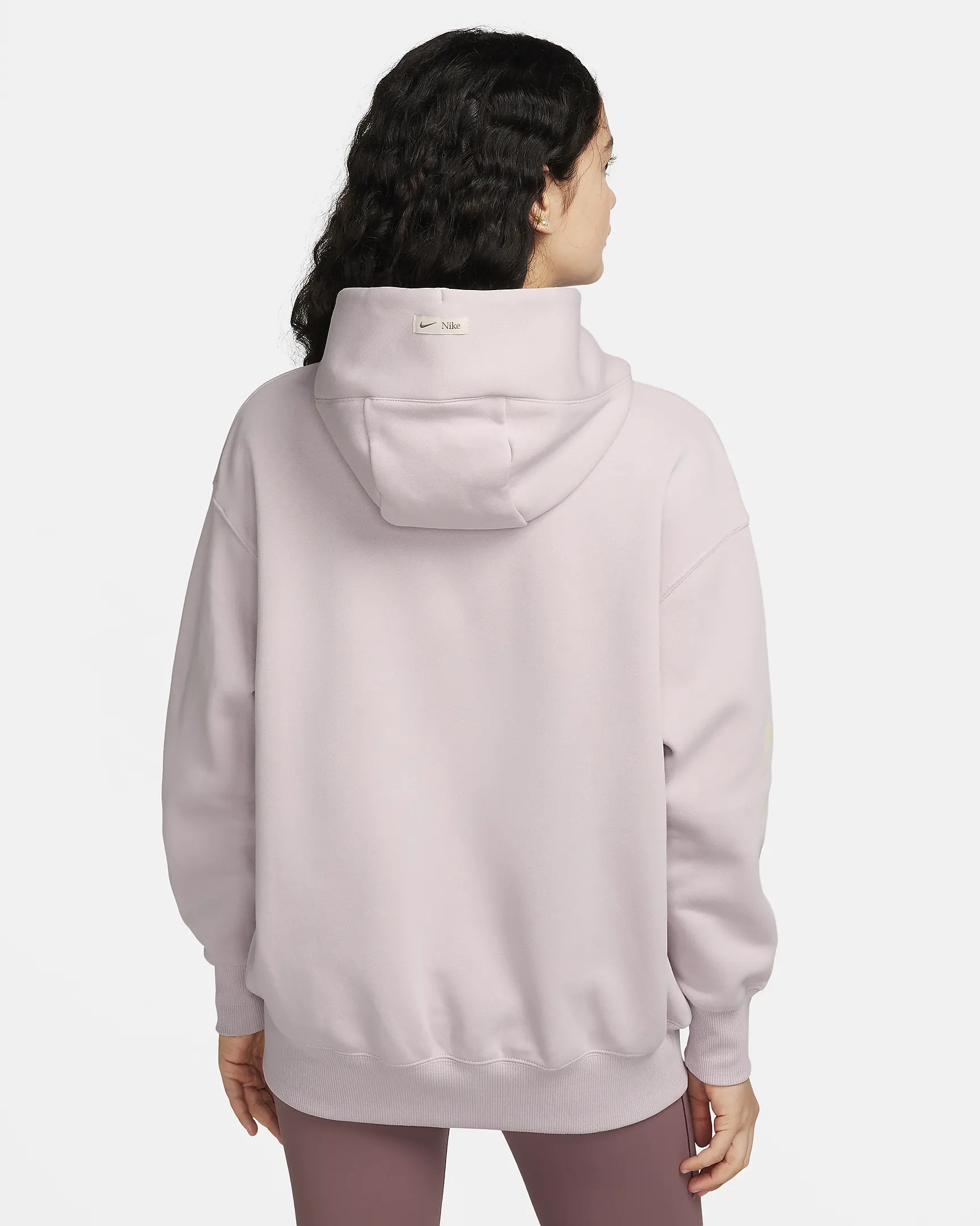 NIKE W NSW PHNX FLC OS LOGO HDY PLATINUM VIOLET/SMOKEY MAUVE – Bild 2
