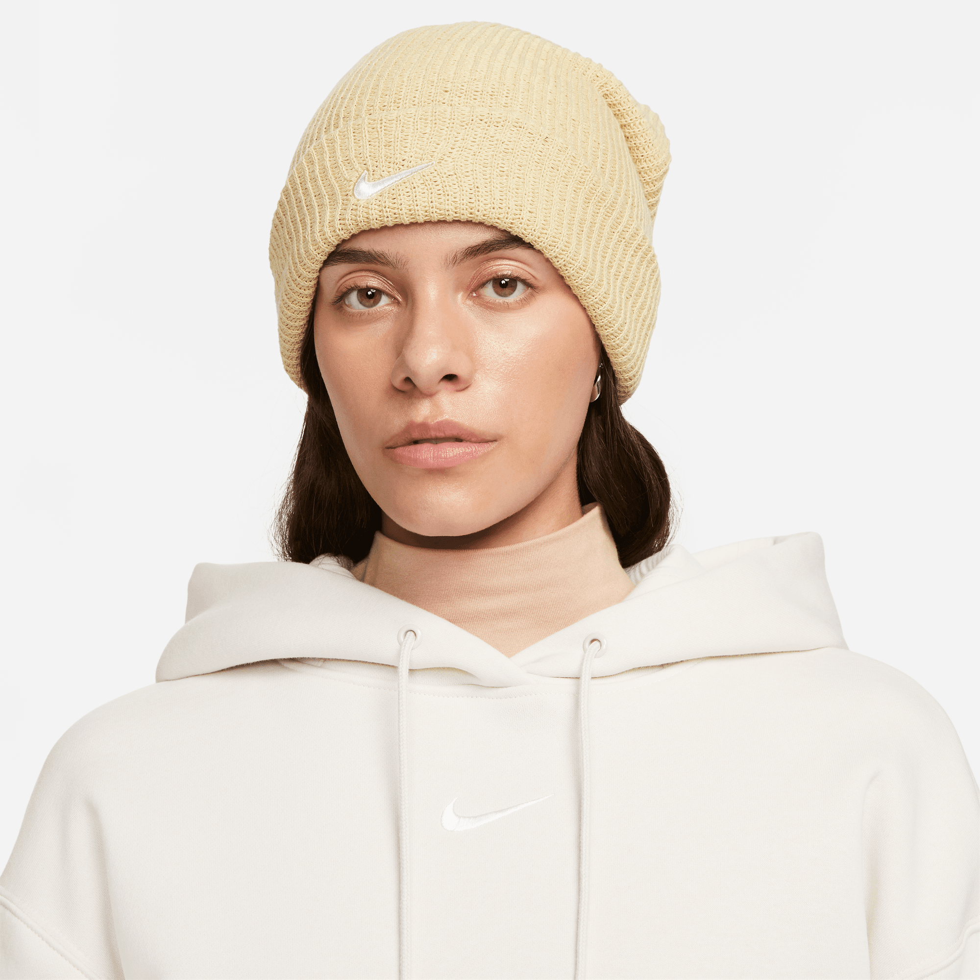 NIKE W NSW PHNX FLC OS PO HOODIE LT OREWOOD BRN/SAIL – Bild 3