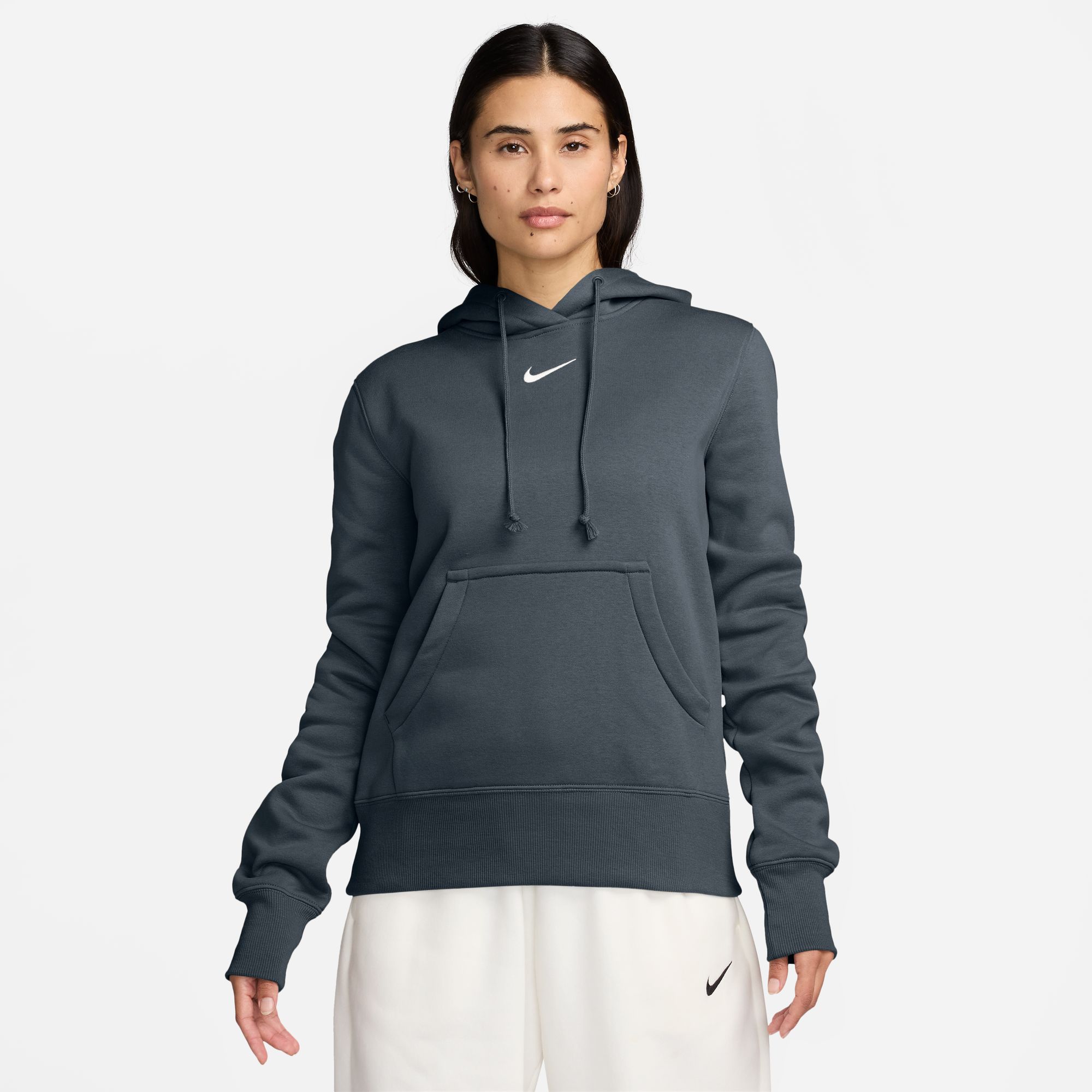 NIKE W NSW PHNX FLC STD PO HOODIE ARMORY NAVY/SAIL