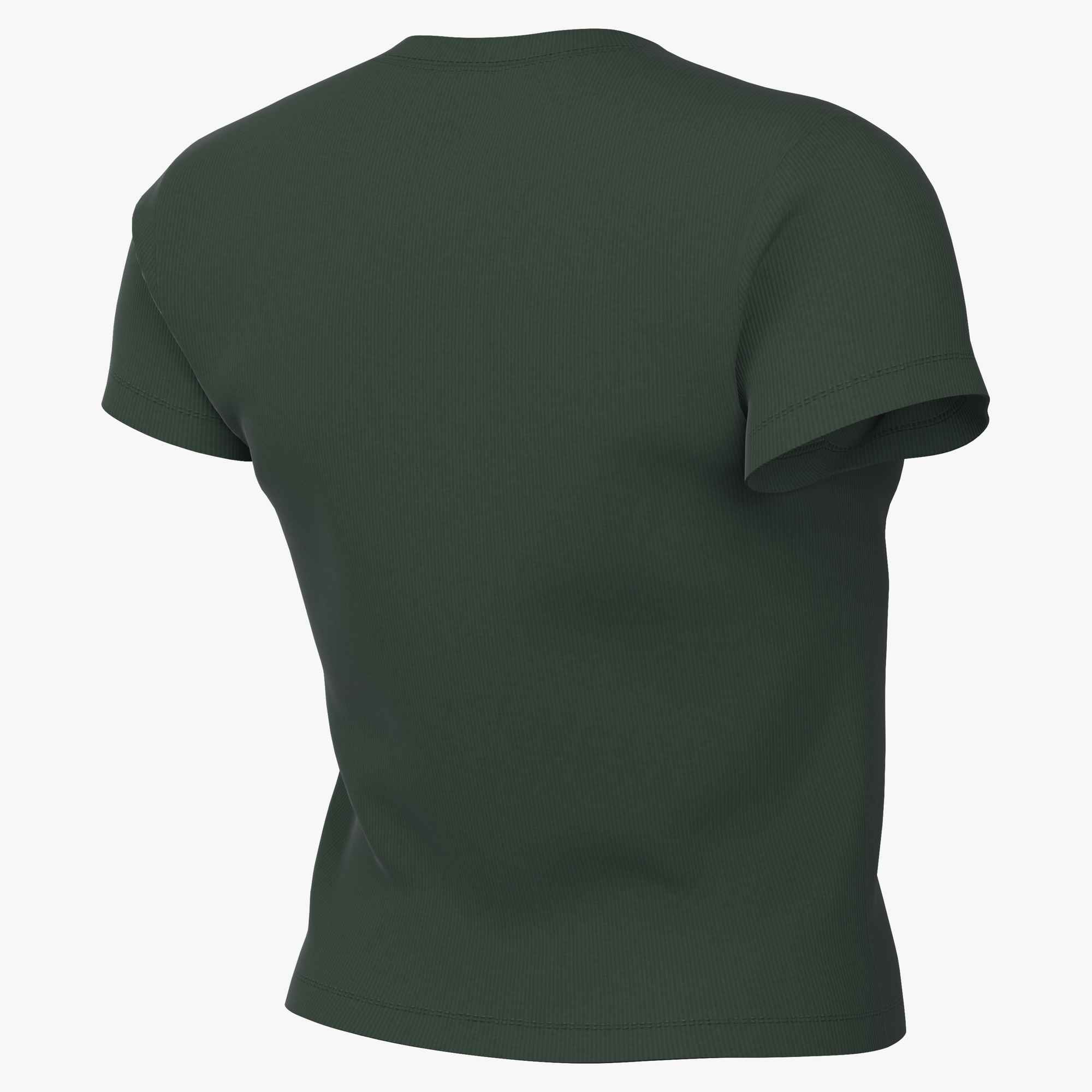 NIKE W NSW RIB TGHT SS TEE FIR – Bild 4