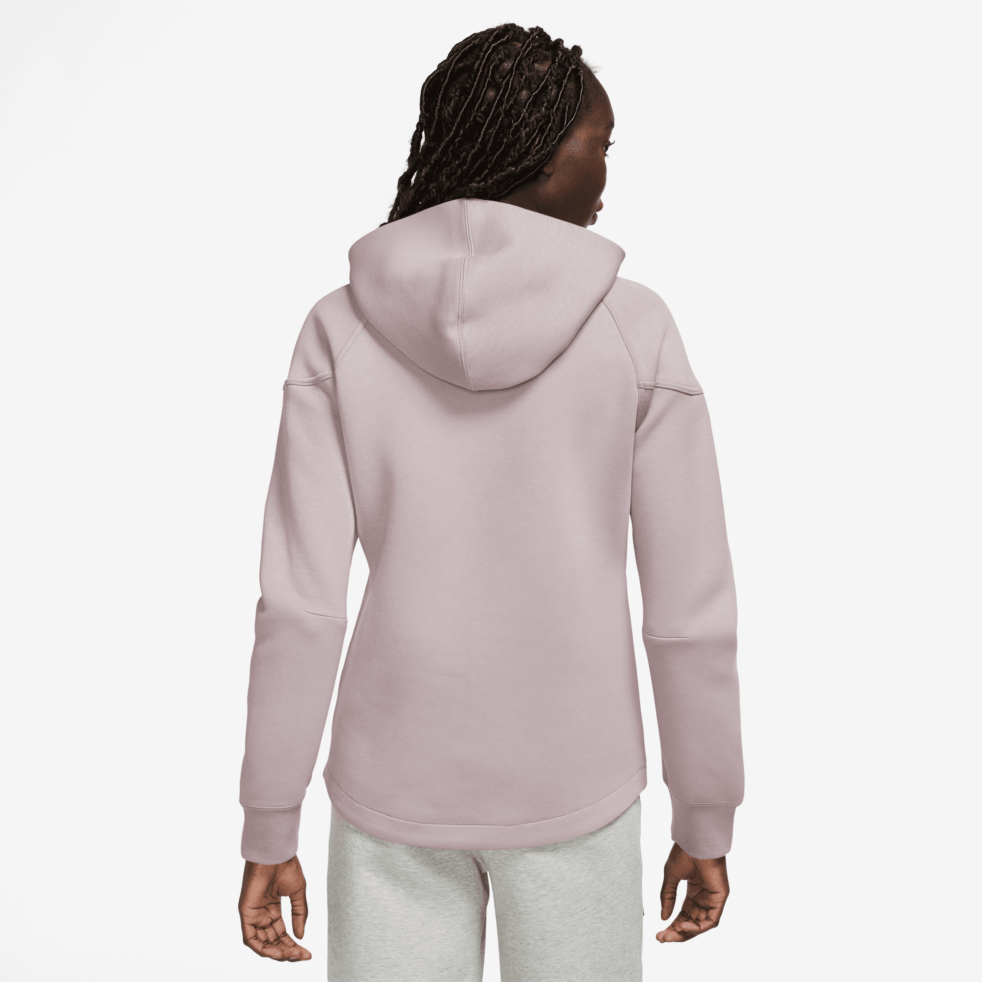 NIKE W NSW TCH FLC WR FZ HDY PLATINUM VIOLET/BLACK – Bild 2