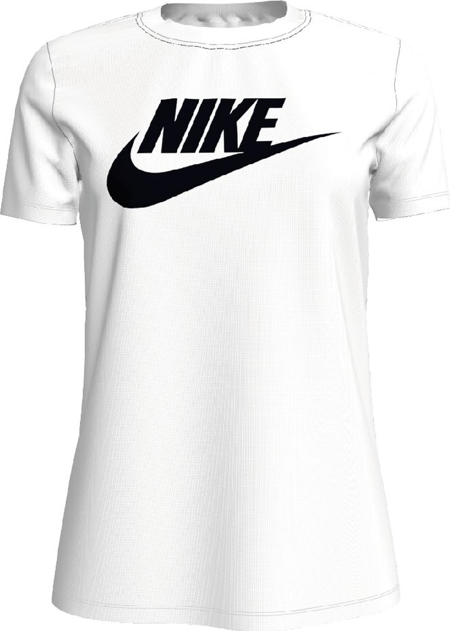 NIKE W NSW TEE ESSNTL ICON FUTUR WHITE/BLACK – Bild 3