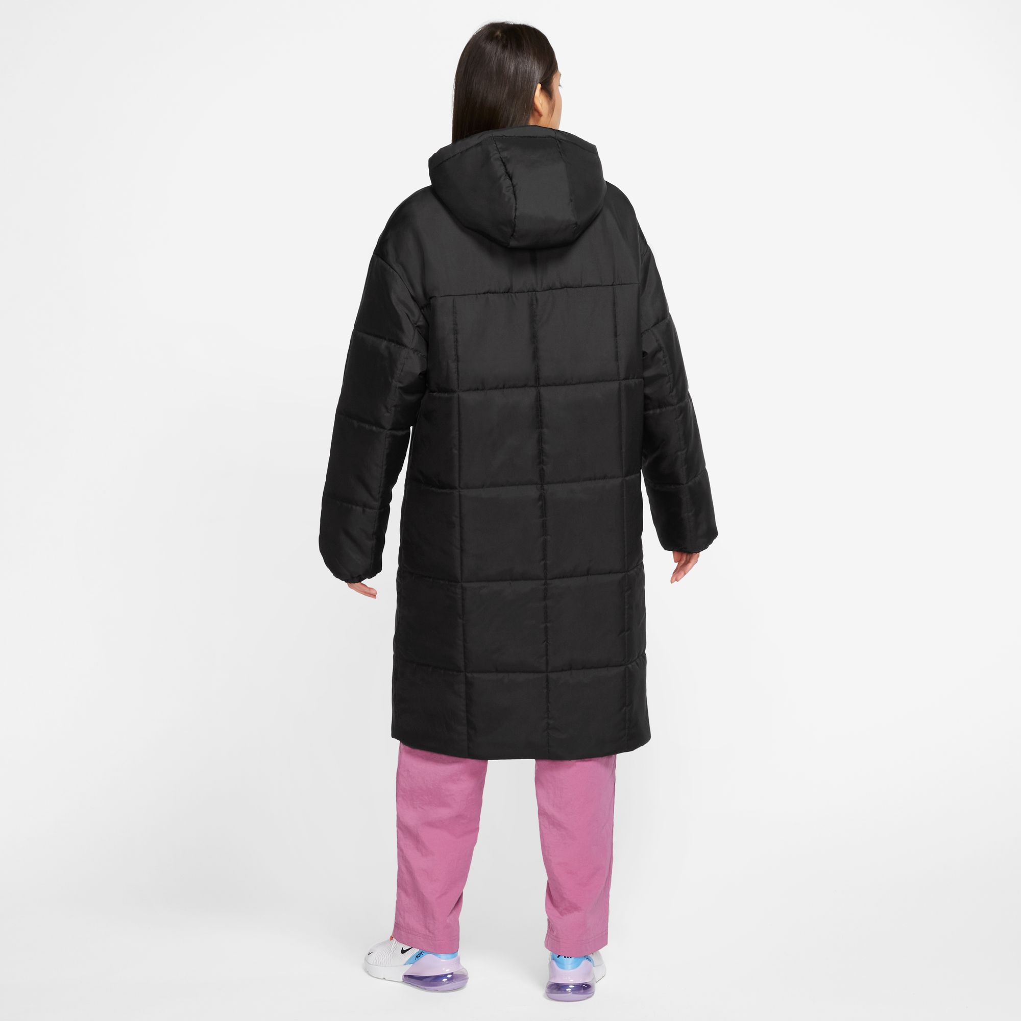 NIKE W NSW TF THRMR CLSC PARKA BLACK/WHITE – Bild 2