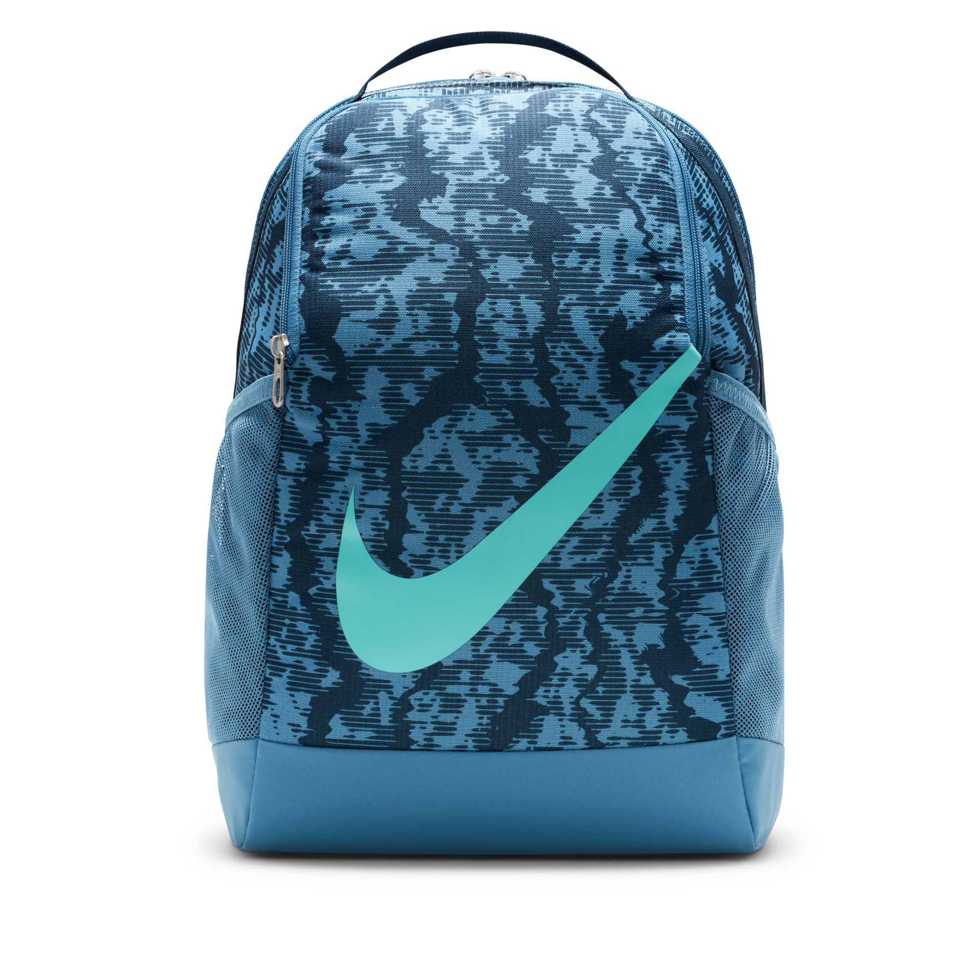 NIKE Y NK BRSLA BKPK - CAT AOP FA24 ARMORY NAVY/AEGEAN STORM/GREEN