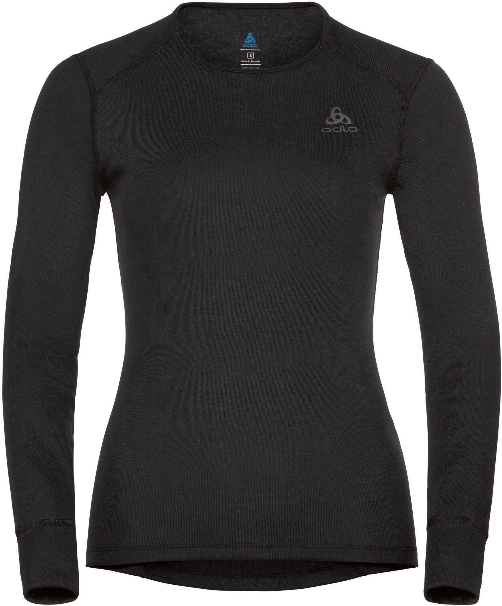 ODLO BL TOP CREW NECK L/S ACTIVE WA