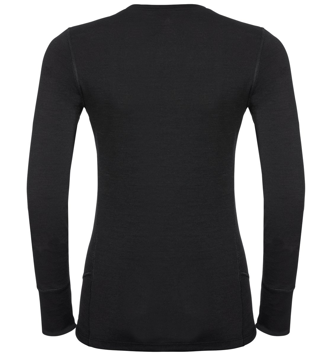 ODLO BL TOP Crew neck l/s MERINO 20 BLACK - BLACK – Bild 2