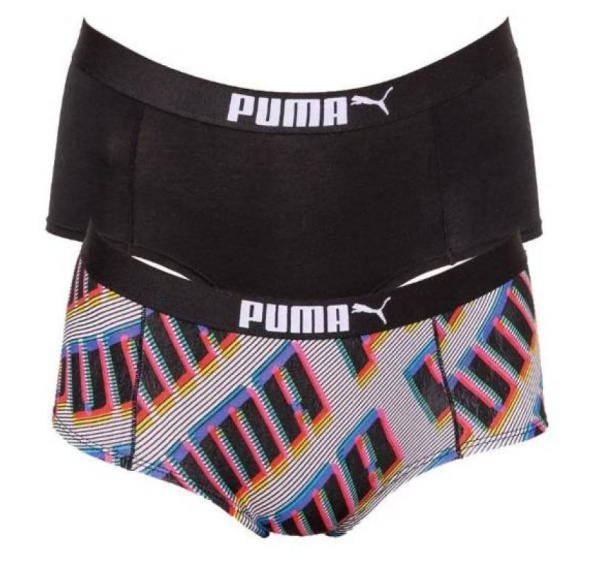 PUMA PUMA MINI SHORT AOP 2P PACKED BLACK COMBO