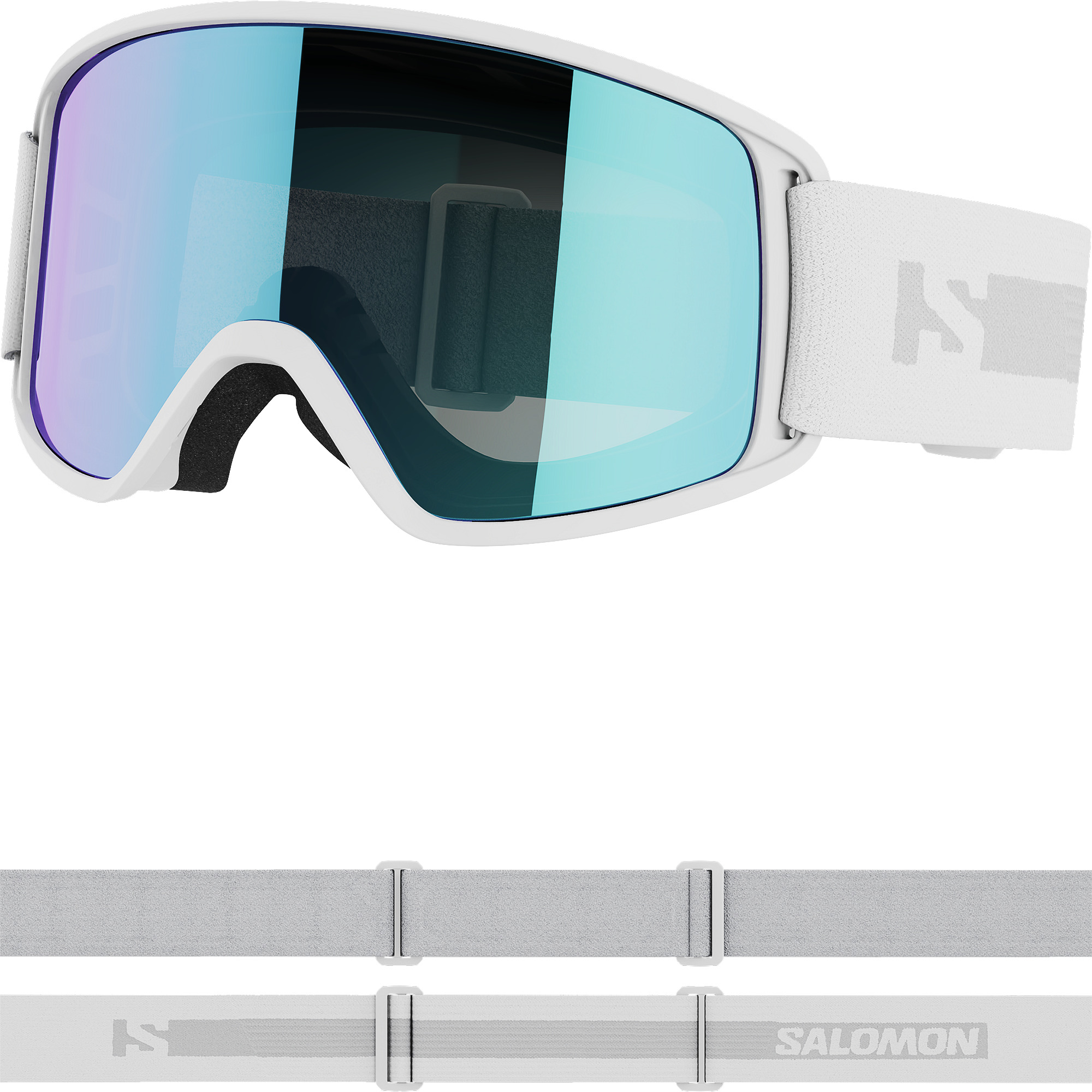 SALOMON GOGGLES FORCE White/Univ MID BLUE WHITE/