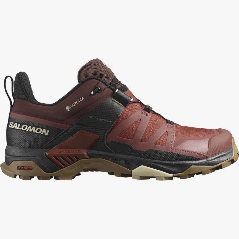 SALOMON SHOES X ULTRA 4 GTX Burnt Henna/Bla BURNT HENNA/BLACK/DULL GOL