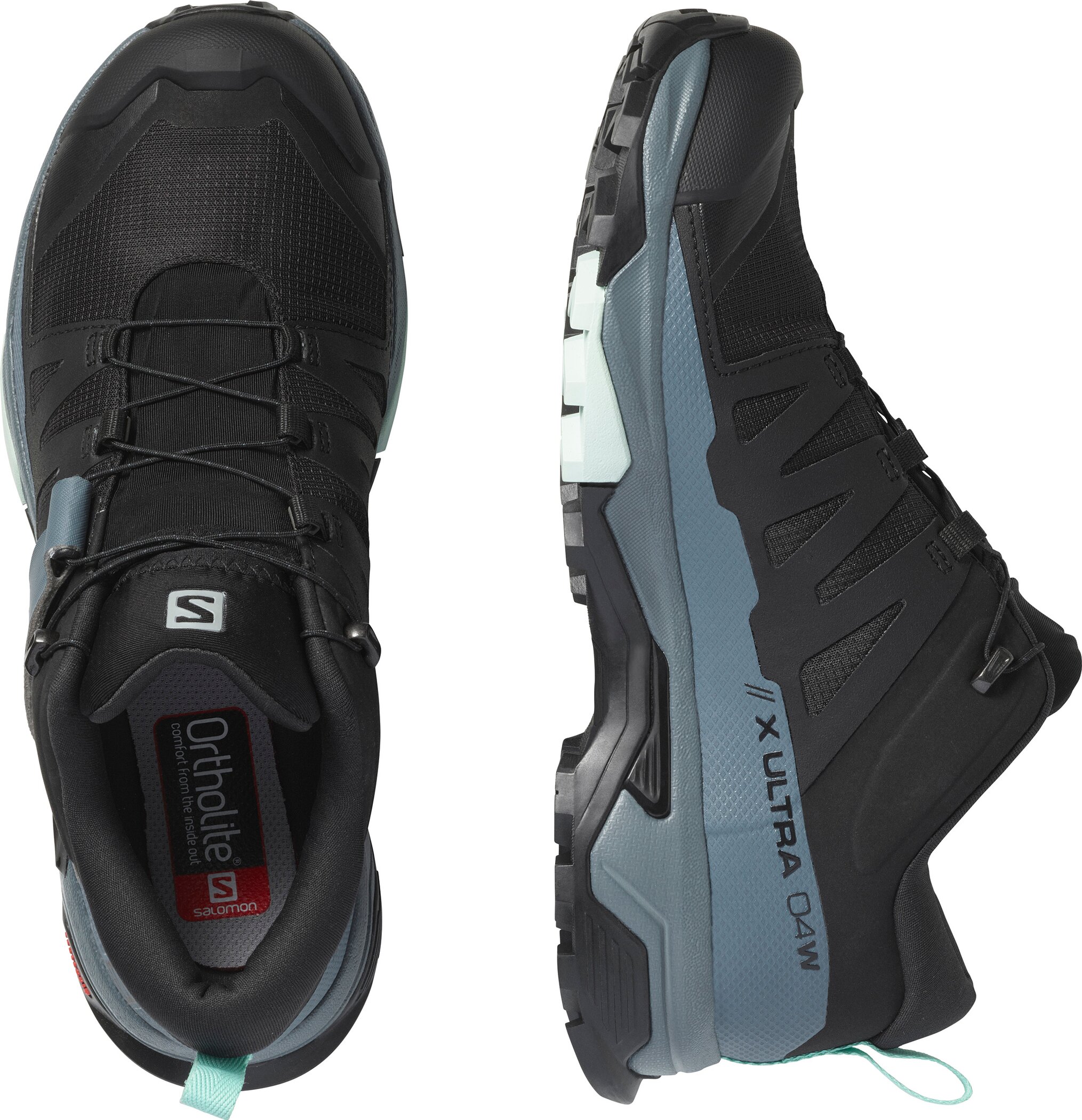 SALOMON SHOES X ULTRA 4 GTX W Black/St BLACK/STORMY WEATHER/OPAL BLUE – Bild 3