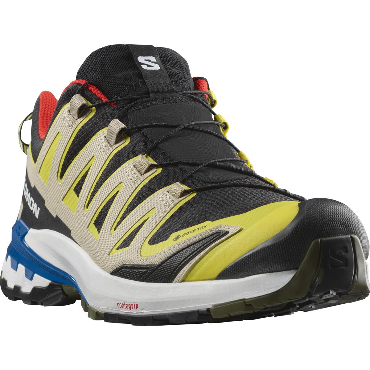 SALOMON SHOES XA PRO 3D V9 GTX Black/Butter BLACK/BUTTERCUP/LAPIS BLUE – Bild 3