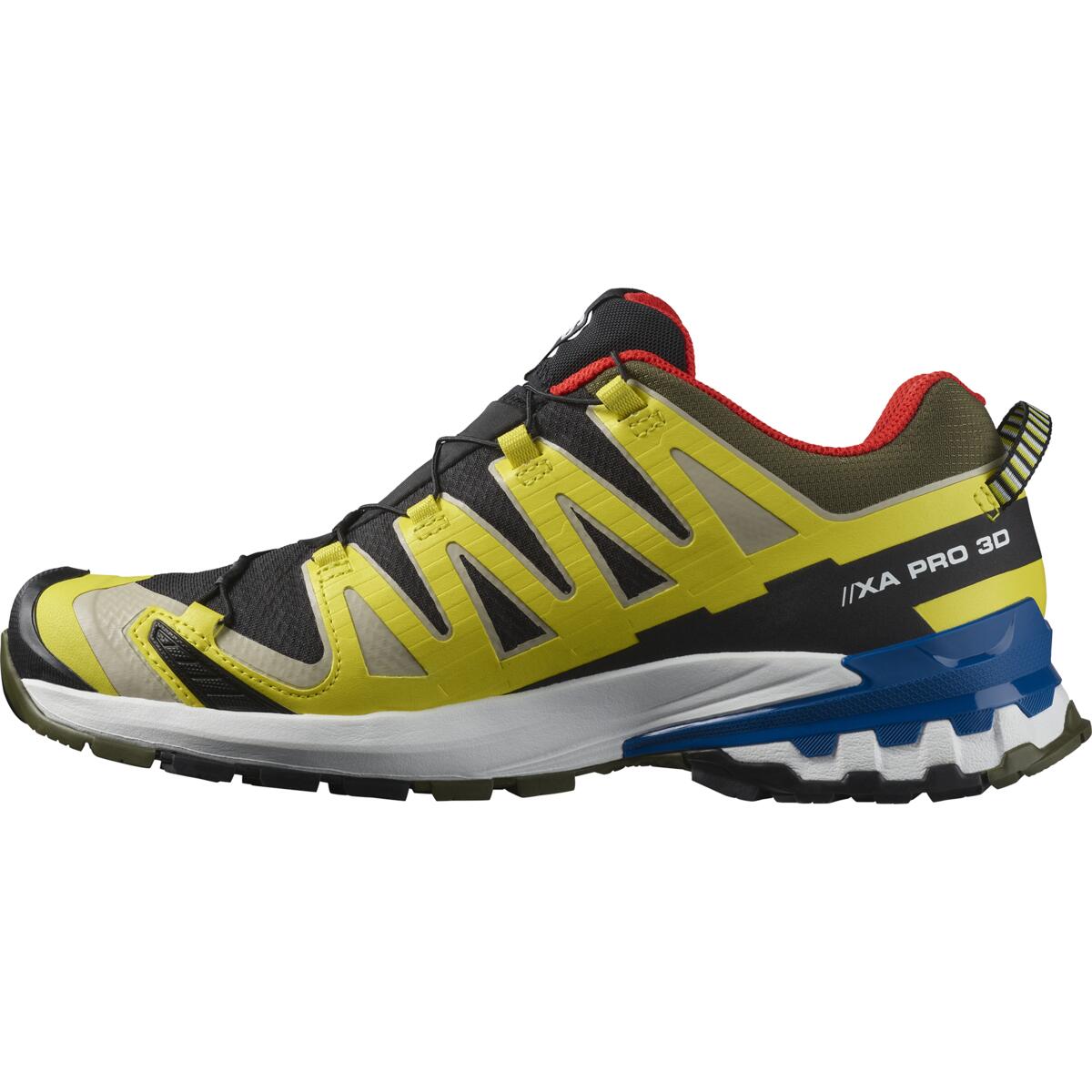 SALOMON SHOES XA PRO 3D V9 GTX Black/Butter BLACK/BUTTERCUP/LAPIS BLUE – Bild 6