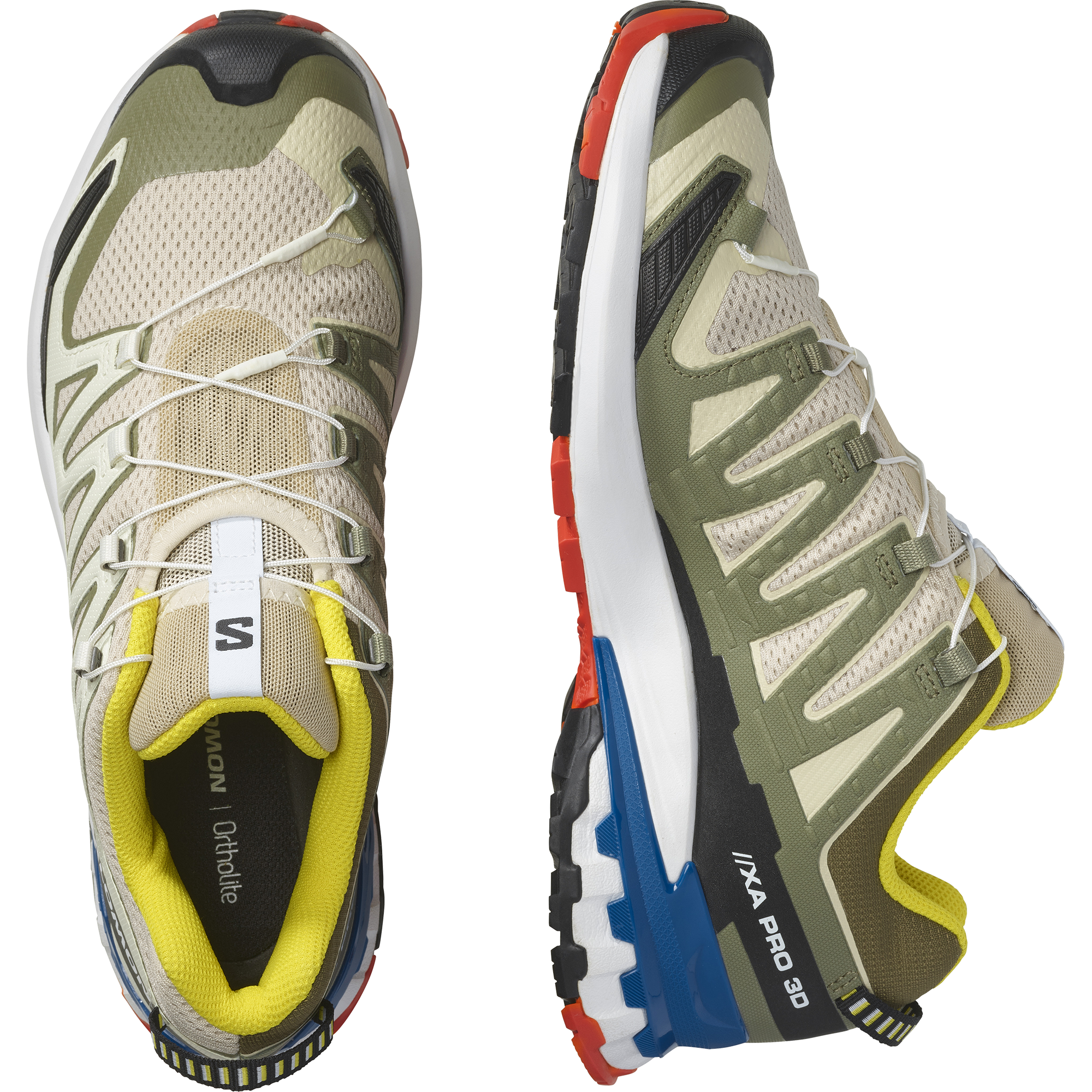 SALOMON SHOES XA PRO 3D V9 Rainy Day/White/ RAINY DAY/WHITE/LAPIS BLUE – Bild 8