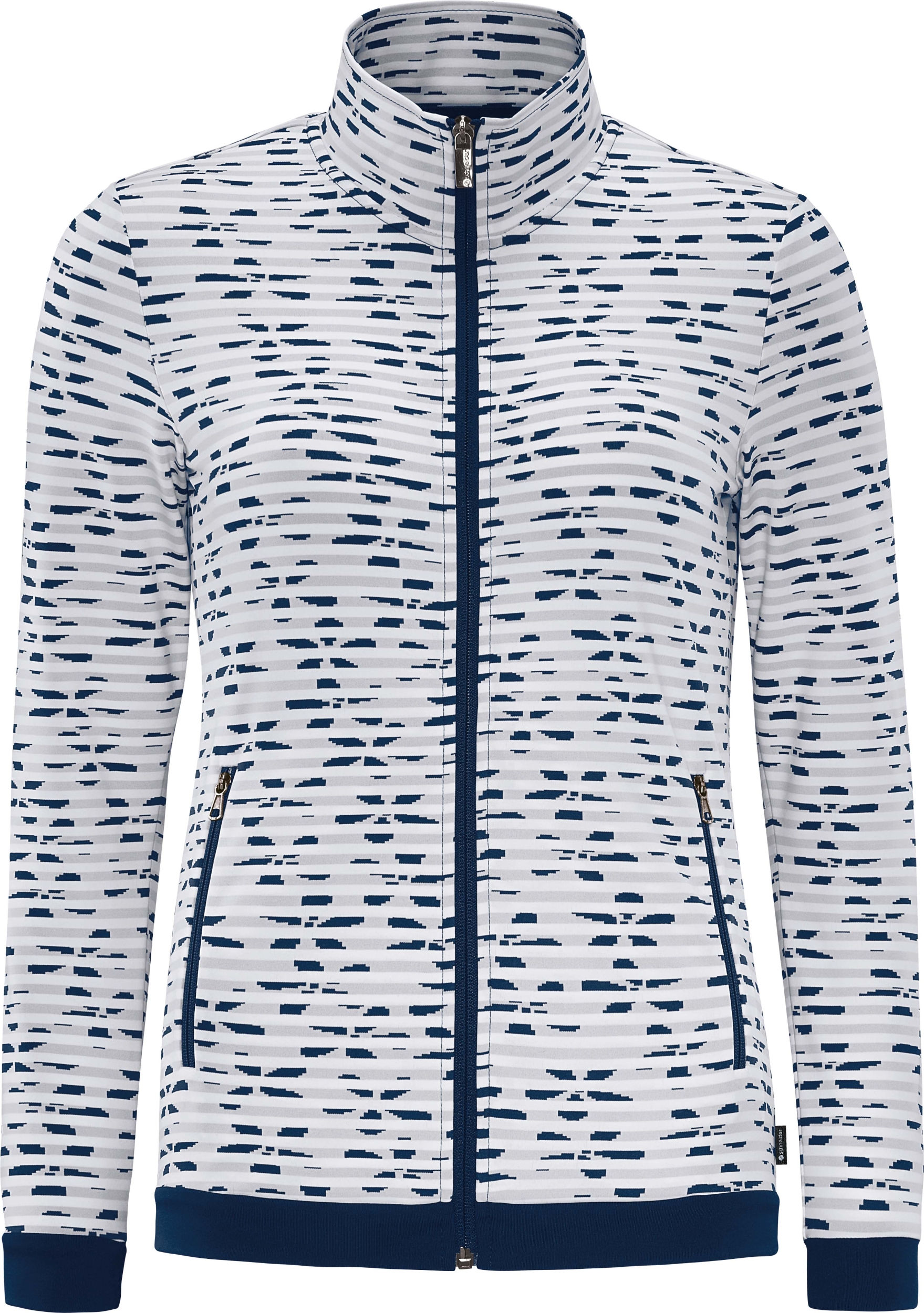 SCHNEIDER SPORTSWEAR LINNIAW-JACKE OFF-WHITE/DUNKELBLAU
